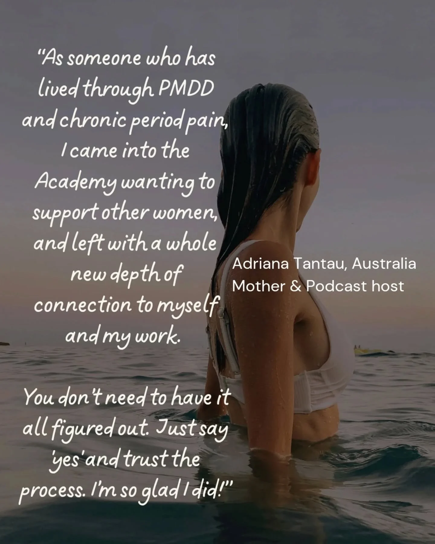 Thank you to our wonderful Australian graduate Adriana Tantau, @thecyclecodes, for these kind words! 

💖 Head over to www.menstrualcoachacademy.com to learn more and apply for our July 2026 Menstrual Coach Academy cohort. 

#menstrualcoachacademy #p