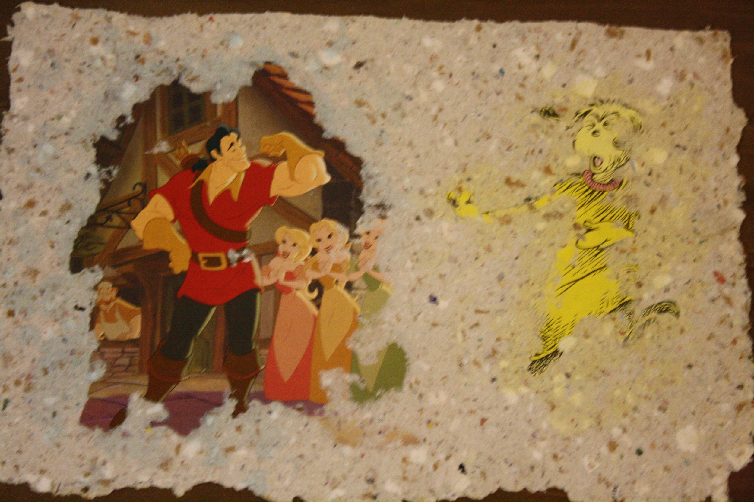 Knox part 2 (detail)  B. Standley 2020 Recycled paper on wood