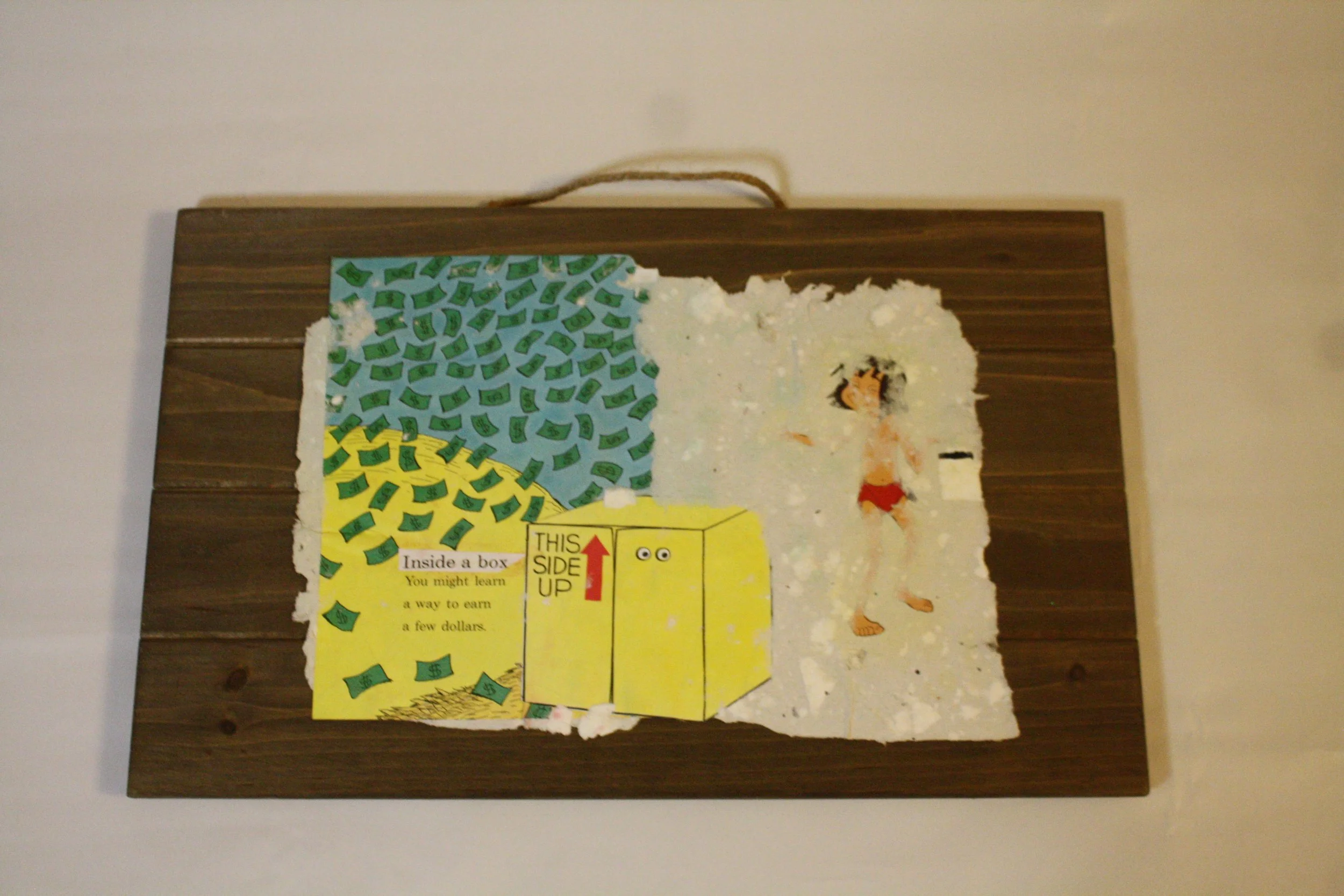 Knox part 3 B. Standley 2020 Recycled paper on wood