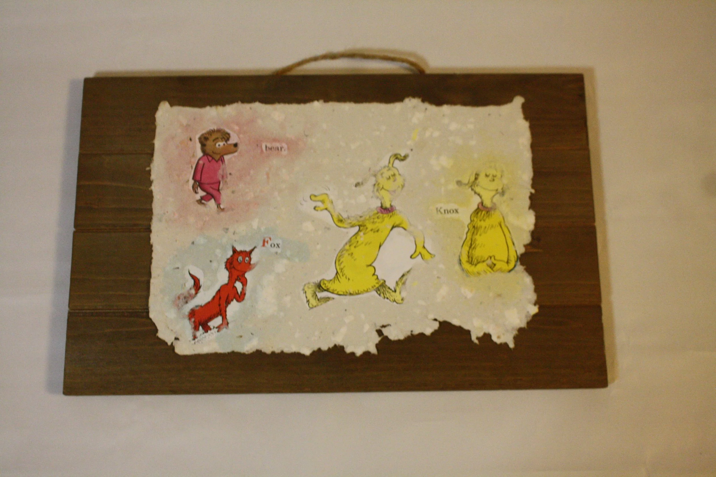 Knox part 5 B. Standley 2020 Recycled paper on wood