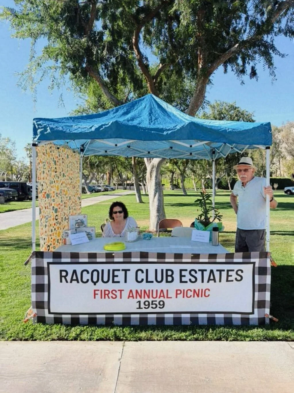 Come find our Racquet Club Estates booth at today&rsquo;s ONE-PS Picnic @palmspringsnorgs in Ruth Hardy Park! There will be free food and lots of other fun stuff to do and see from 11AM till 2PM. #racquetclubestates #onepspicnic2026