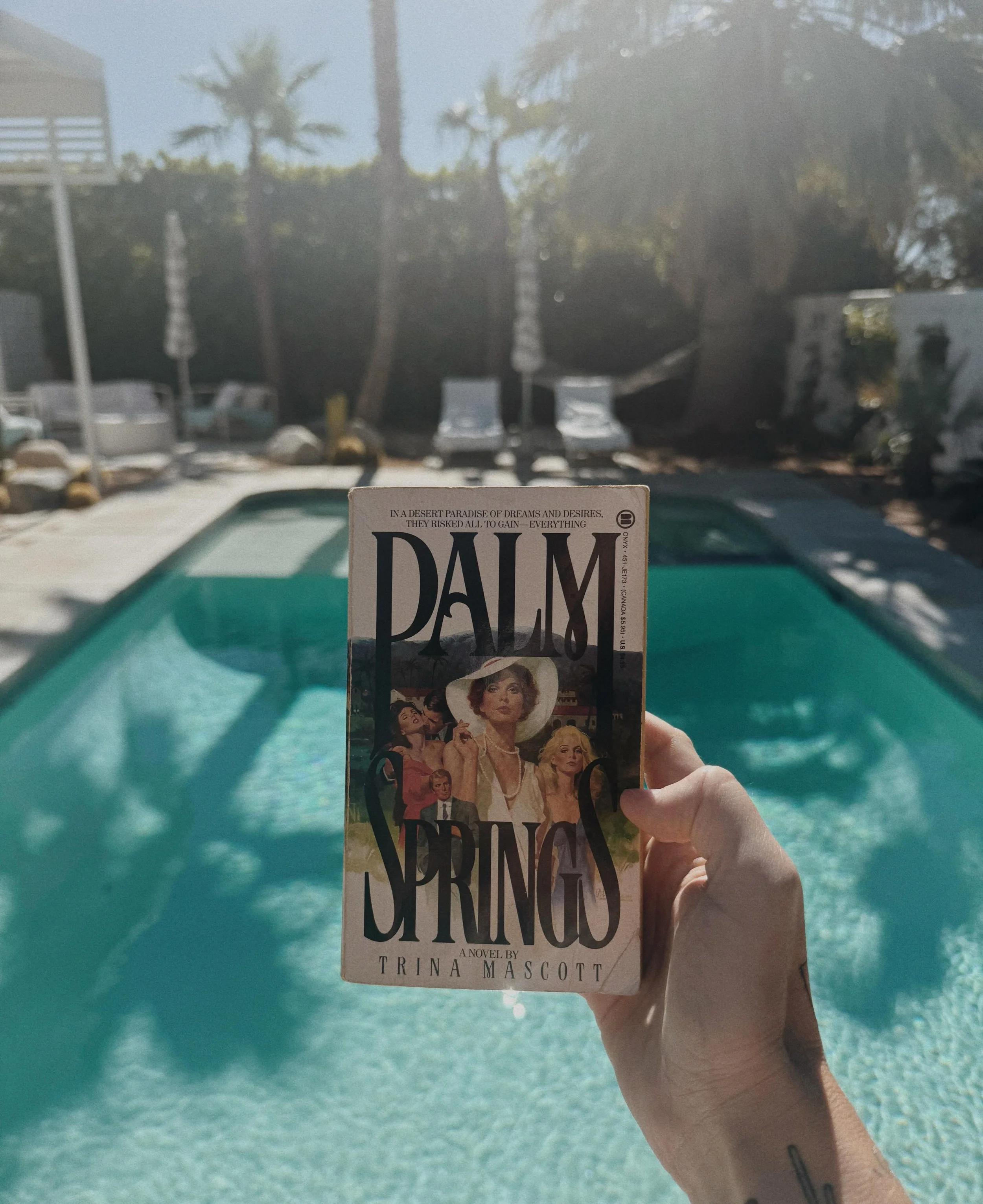Should be a nice weekend to enjoy a book by the pool! #racquetclubestates #visitpalmsprings @visitgreaterps @visitpalmsprings