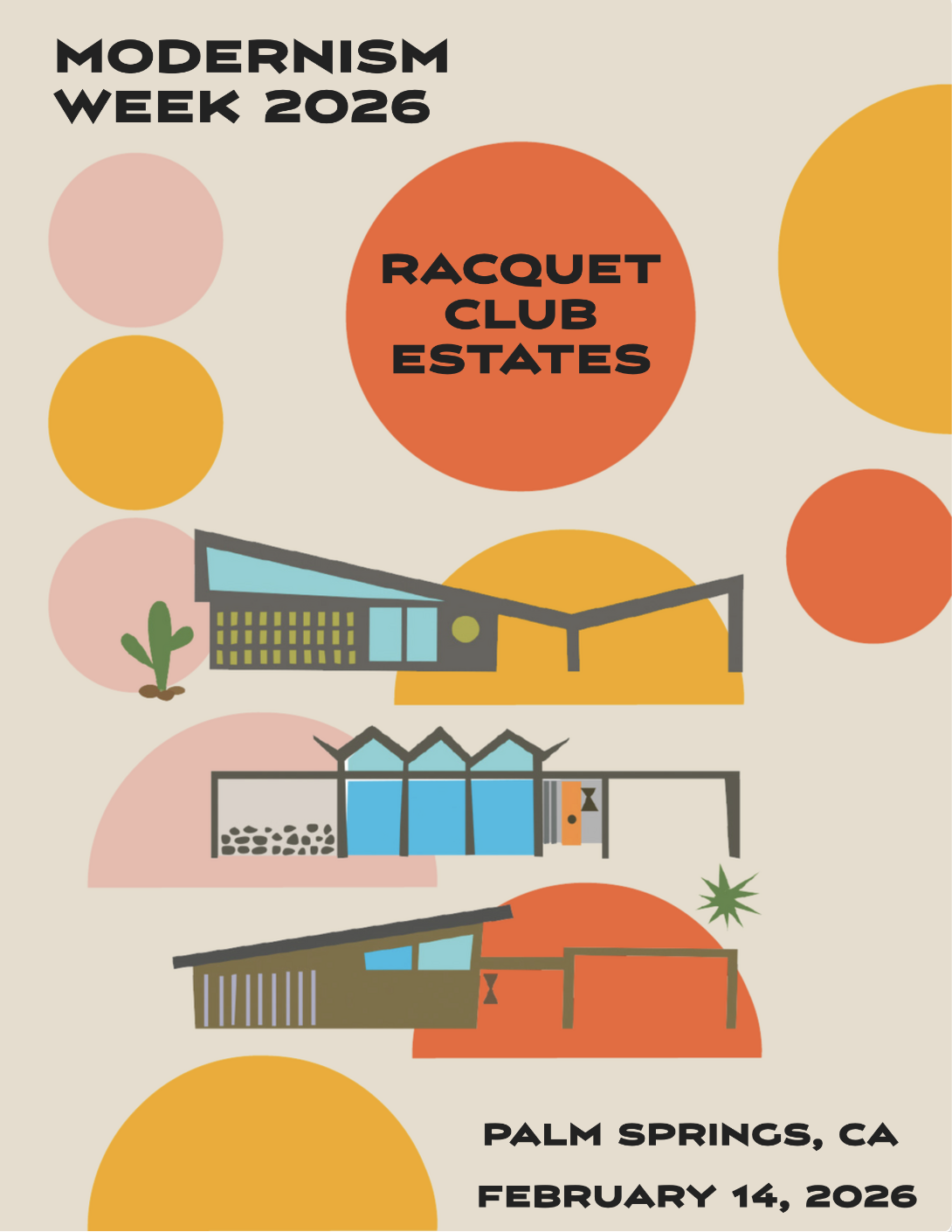 Brochure cover for Modernism Week 2026 home tours