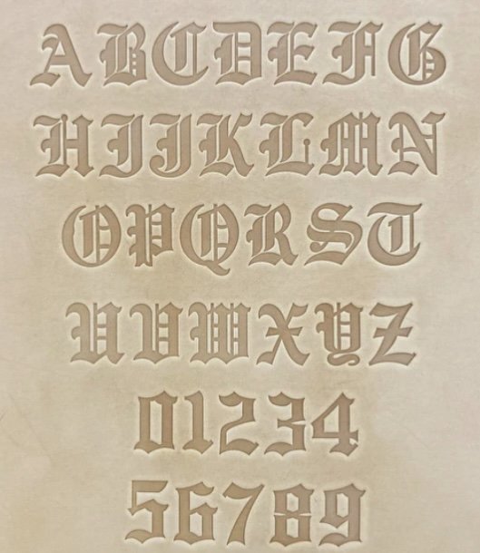 #5 Font 1'' Tall