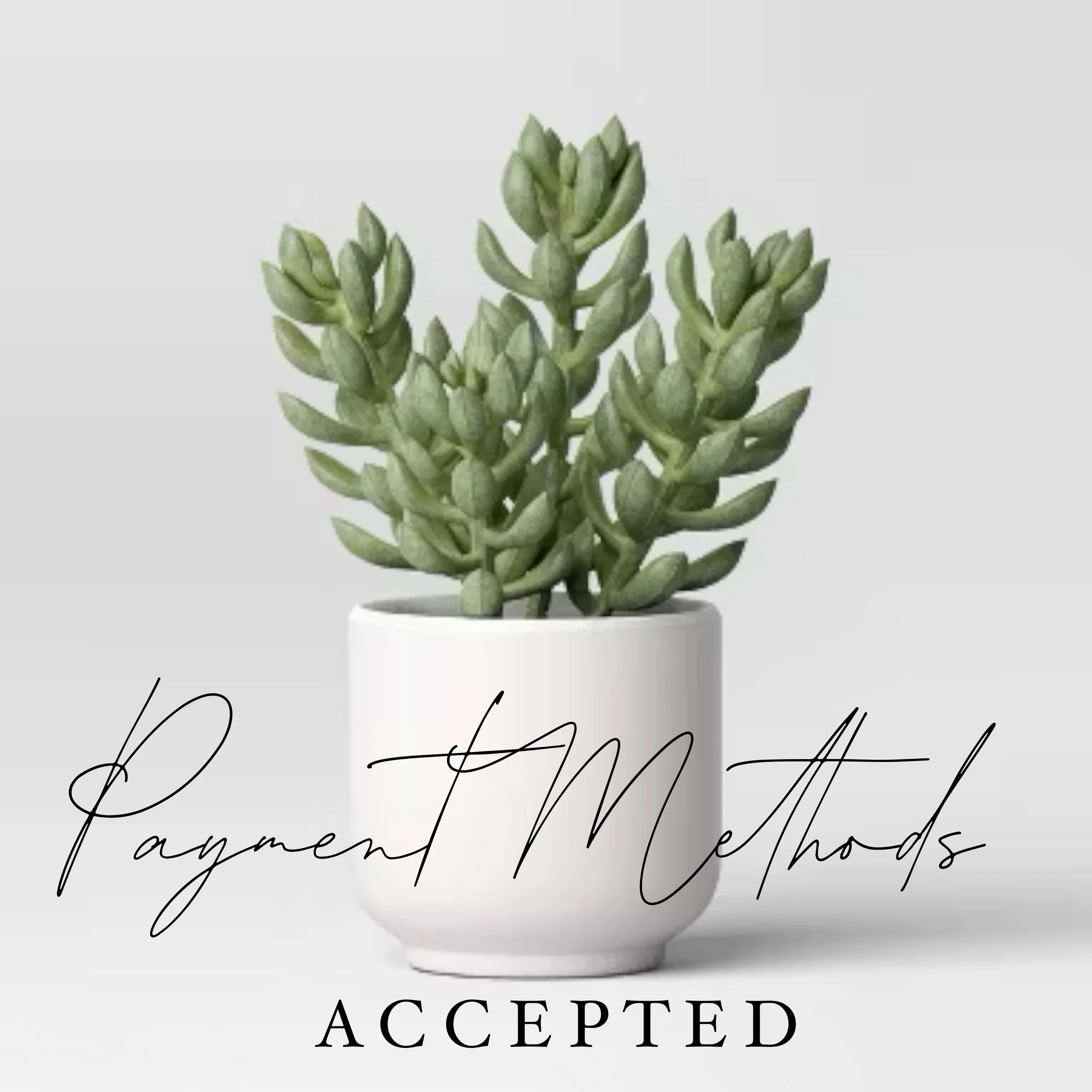 Payment methods with plant