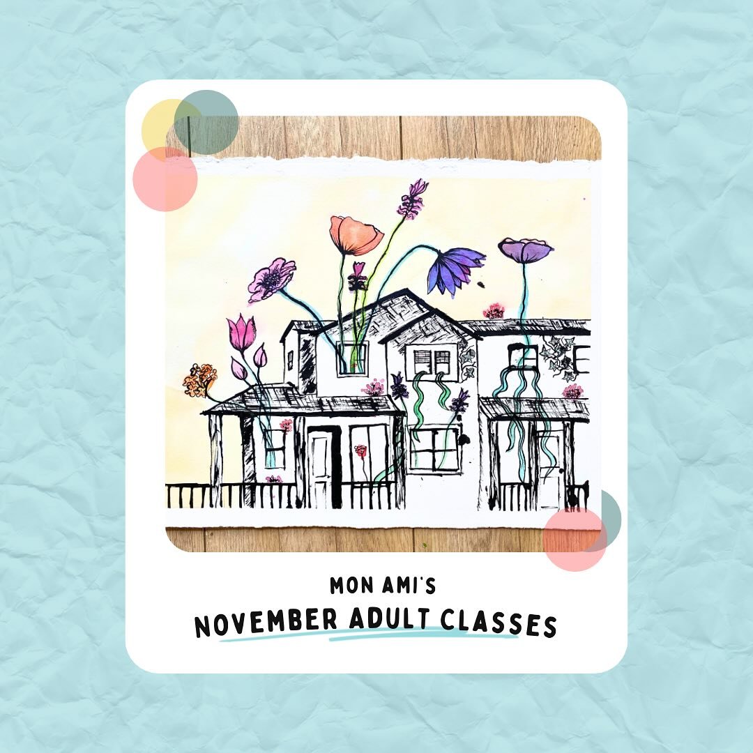 November is here! Discover the moody beauty of ink and the carefree spirit of watercolor. Join our adult art classes and let your creativity thrive a bit more 🎨

**Art classes are every Thursday and Friday evenings.** 

**Sign up ahead of time or in