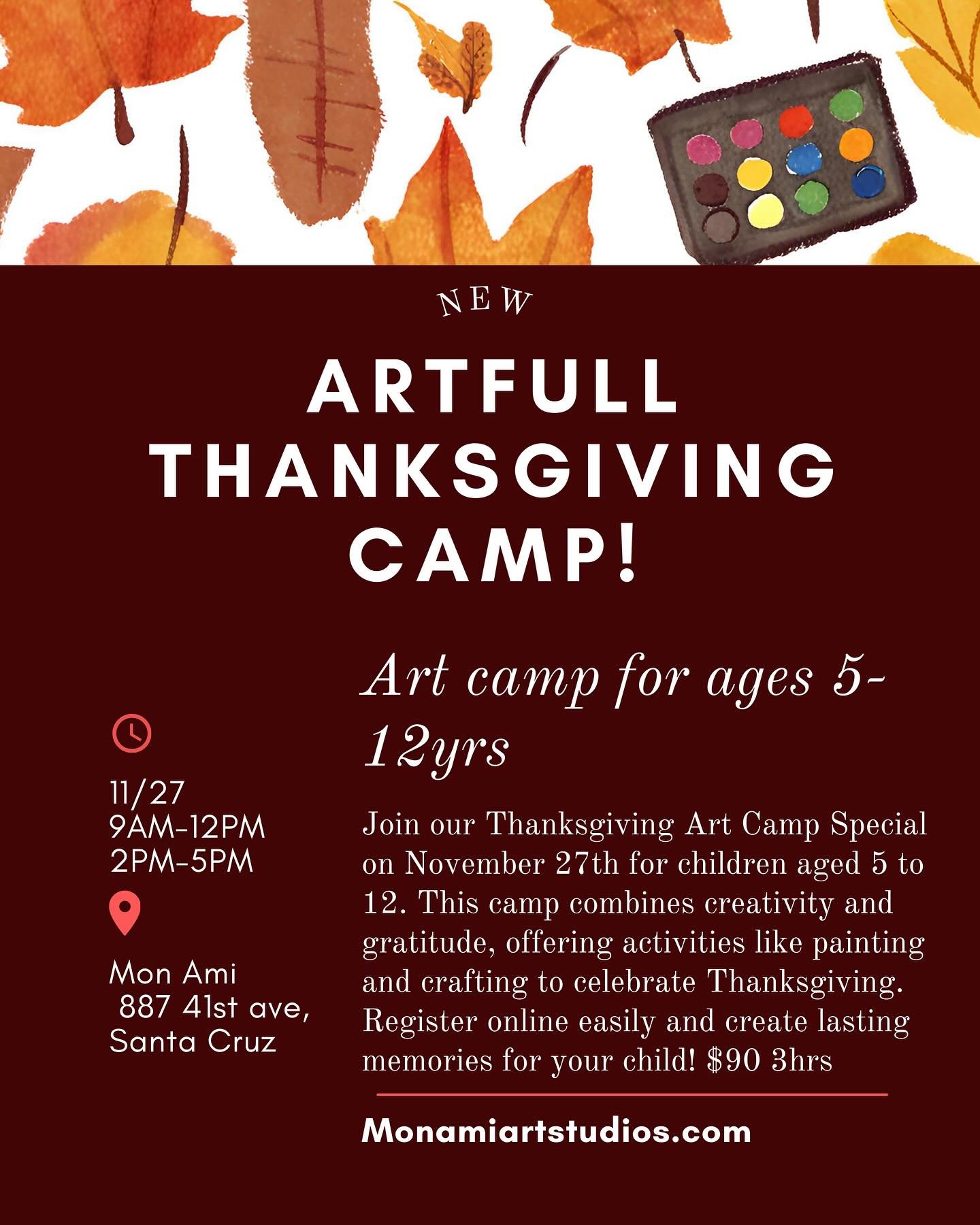 ✨ Join us at Mon Ami Art Studios for a variety of creative workshops and camps. From painting ornaments with talented artist @kristi_kern_art to exploring mix media with Mon Ami artful holiday camps, there&rsquo;s something for everyone. Let&rsquo;s 