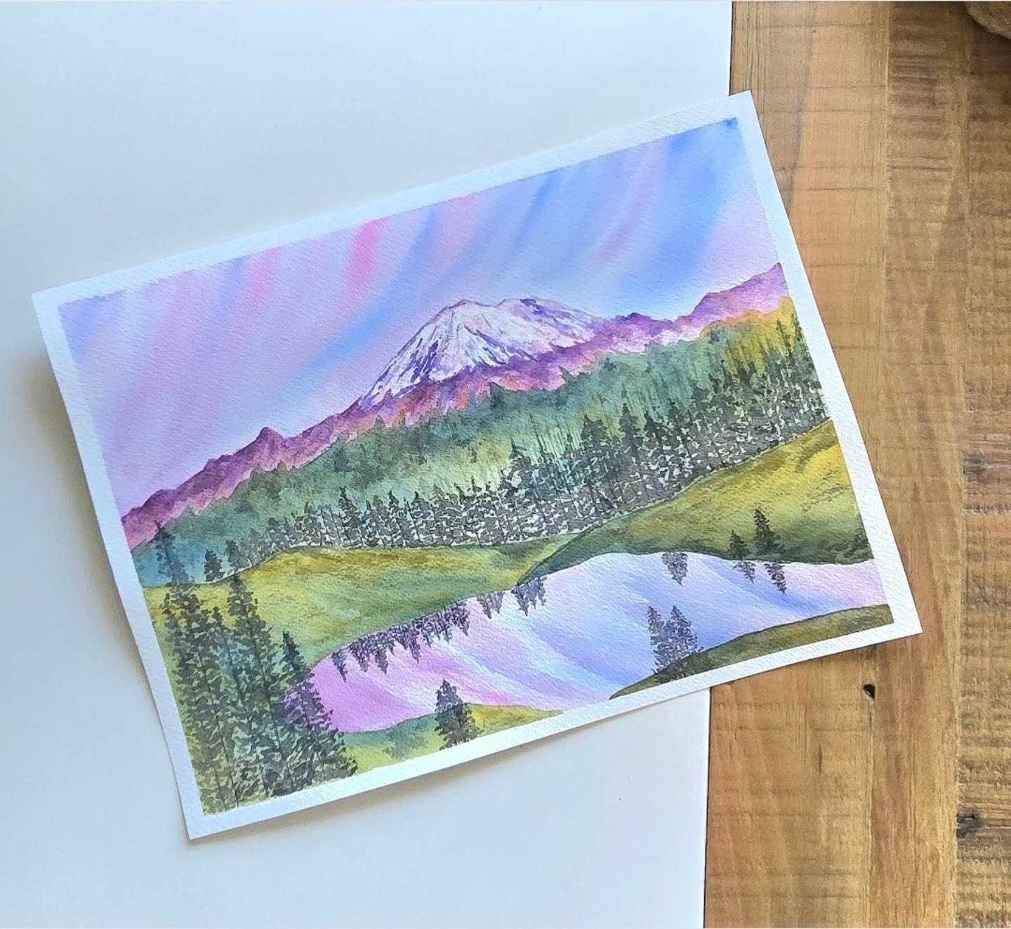 Mt Rainier 

#watercolor #mountains #mtrainier #nationalparks #acuarela #art