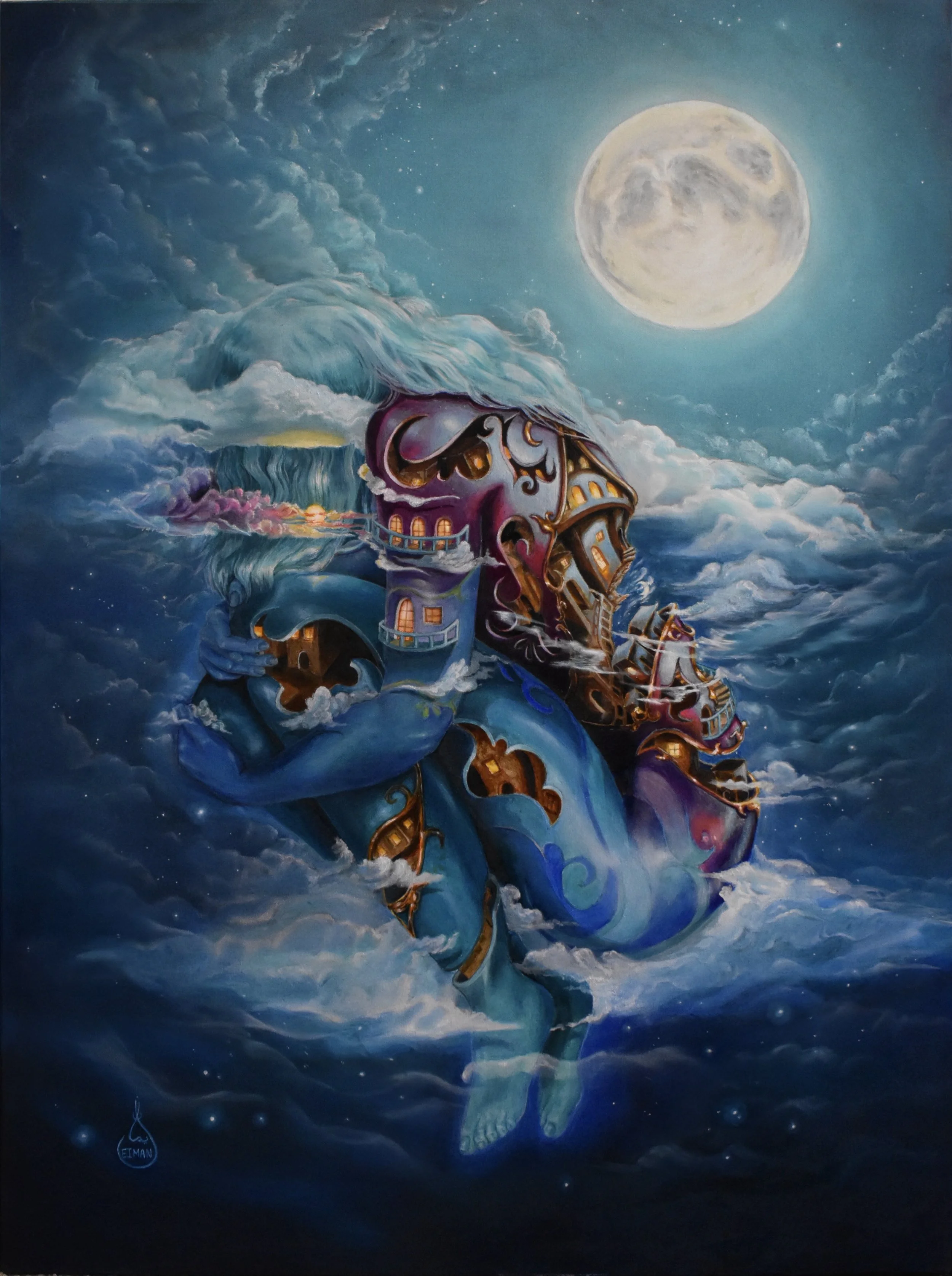 Nostalgia Blues,
oil on canvas
(30x40x1.5 inches)