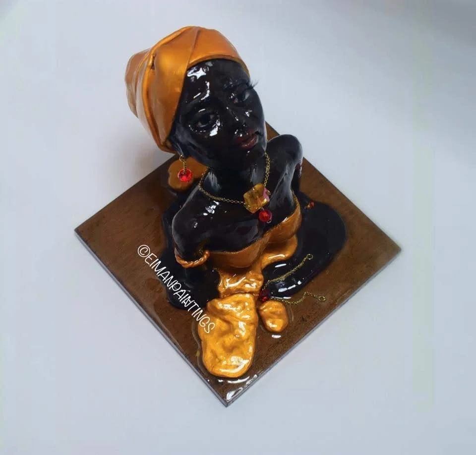 Melting Royalty,
polymer clay sculpture