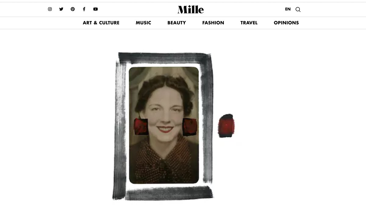 Mille World article, Exhibition: Artists Travel Ban, featuring Asiya Al. Sharabi.
