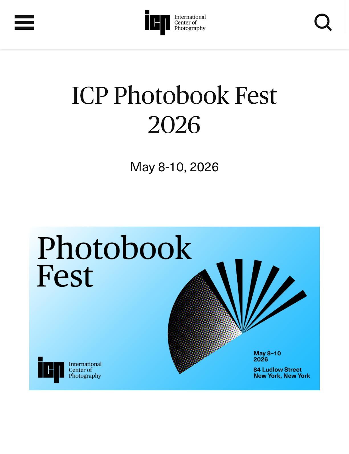 Asiya Al. Sharabi’s My Mother’s Tender Script book signing at ICP Photobook Fest 2026 at the International Center of Photography in New York.