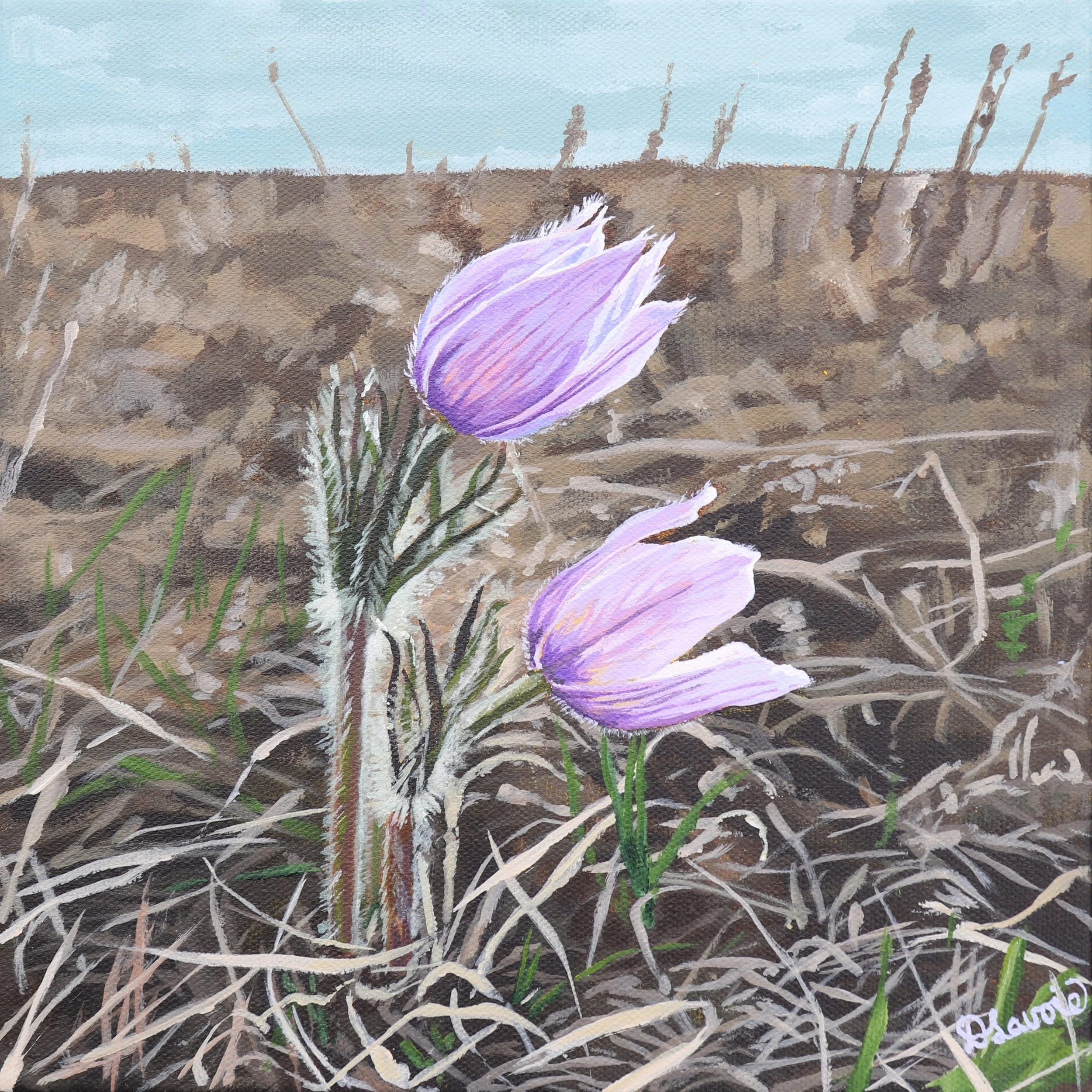 A Quiet Alliance | 10x10" Acrylic on Gallery Depth Canvas by Deanna Lavoie