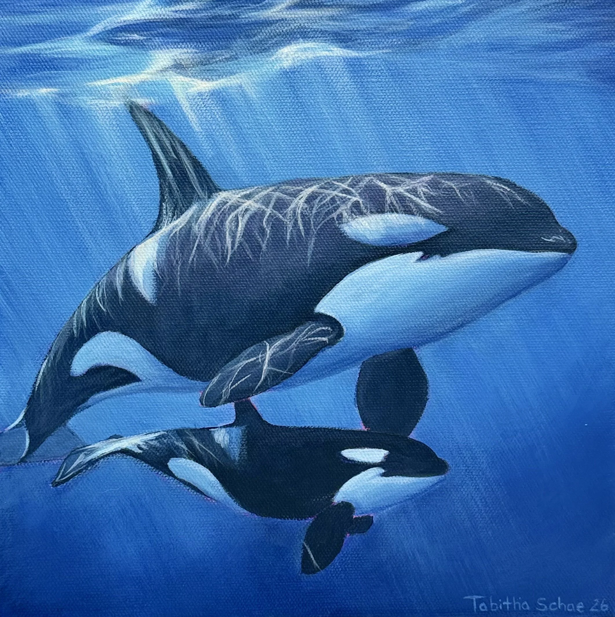 Unbreakable Bond | 10x10" Acrylic on Gallery Depth Canvas by Tabitha Schae