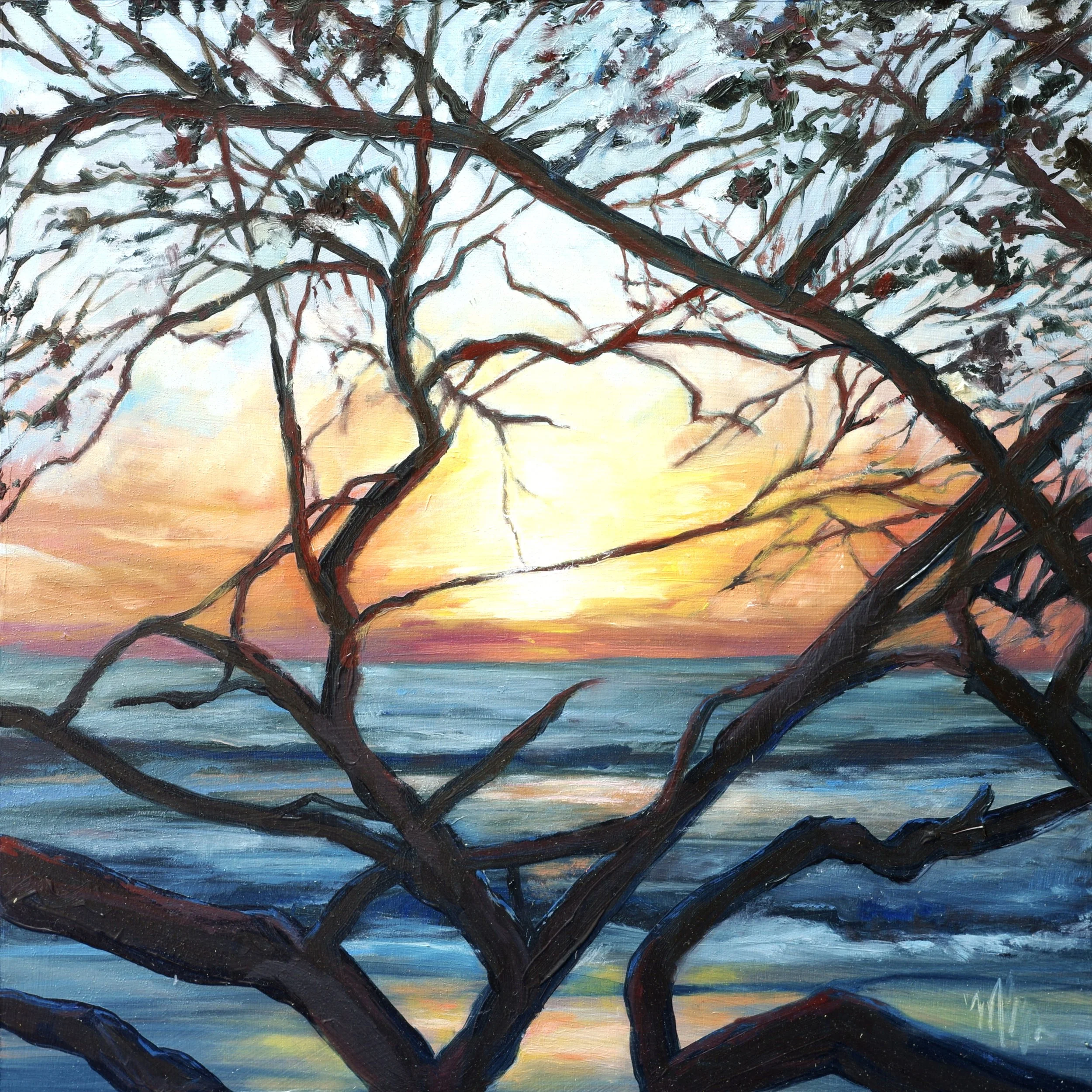 Just in Time | 10x10" Oil on Cradled Board by  MacKenzie Lyn