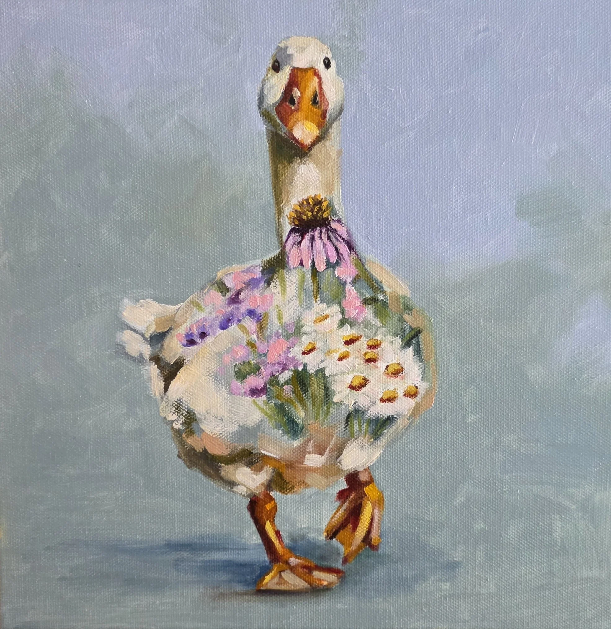 A Little Sassy | 10x10" Oil on Gallery Depth Canvas by Eleanor Birch