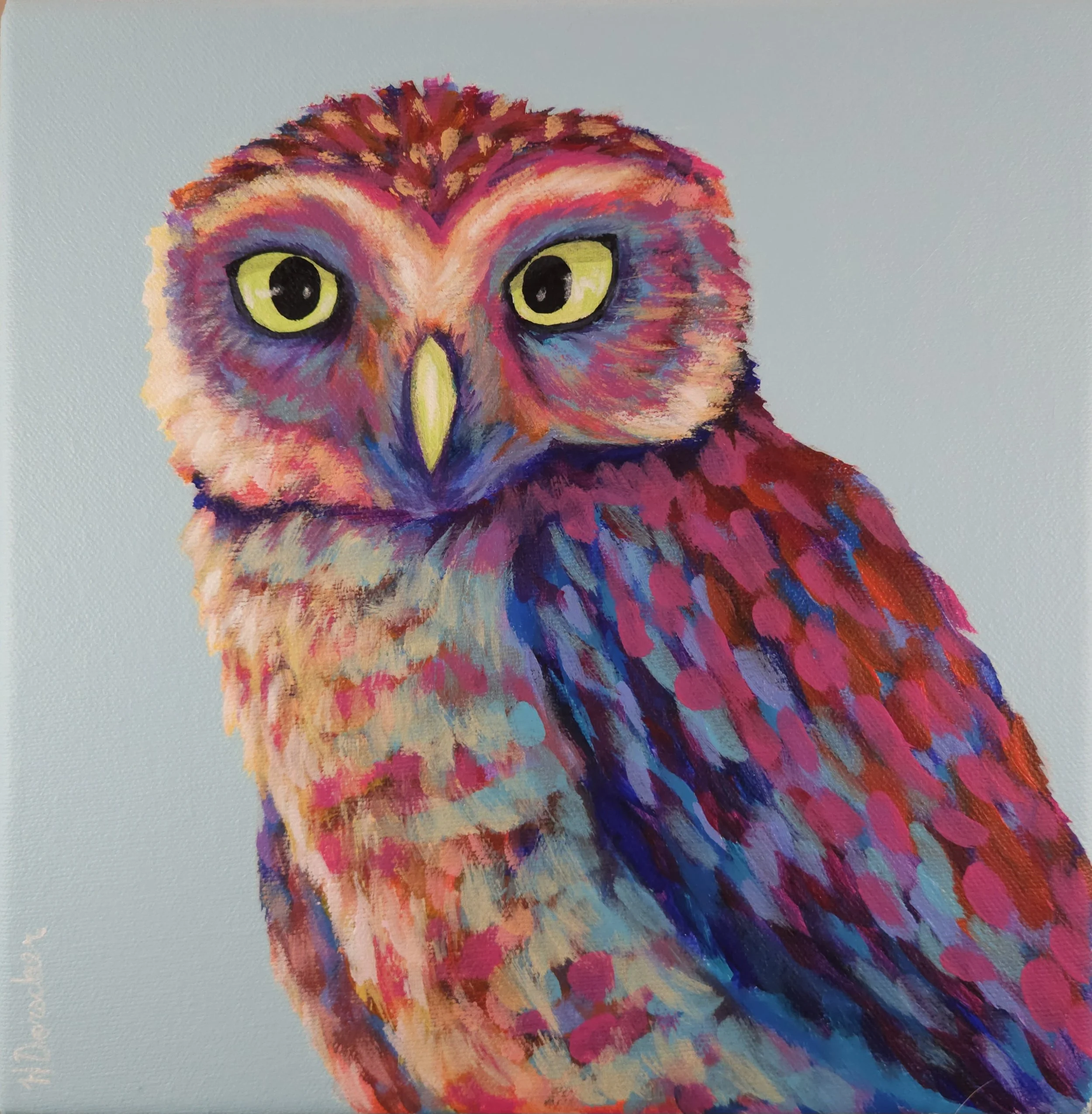 Carol | 10x10" Acrylic on Gallery Depth Canvas by Heather Dorscher