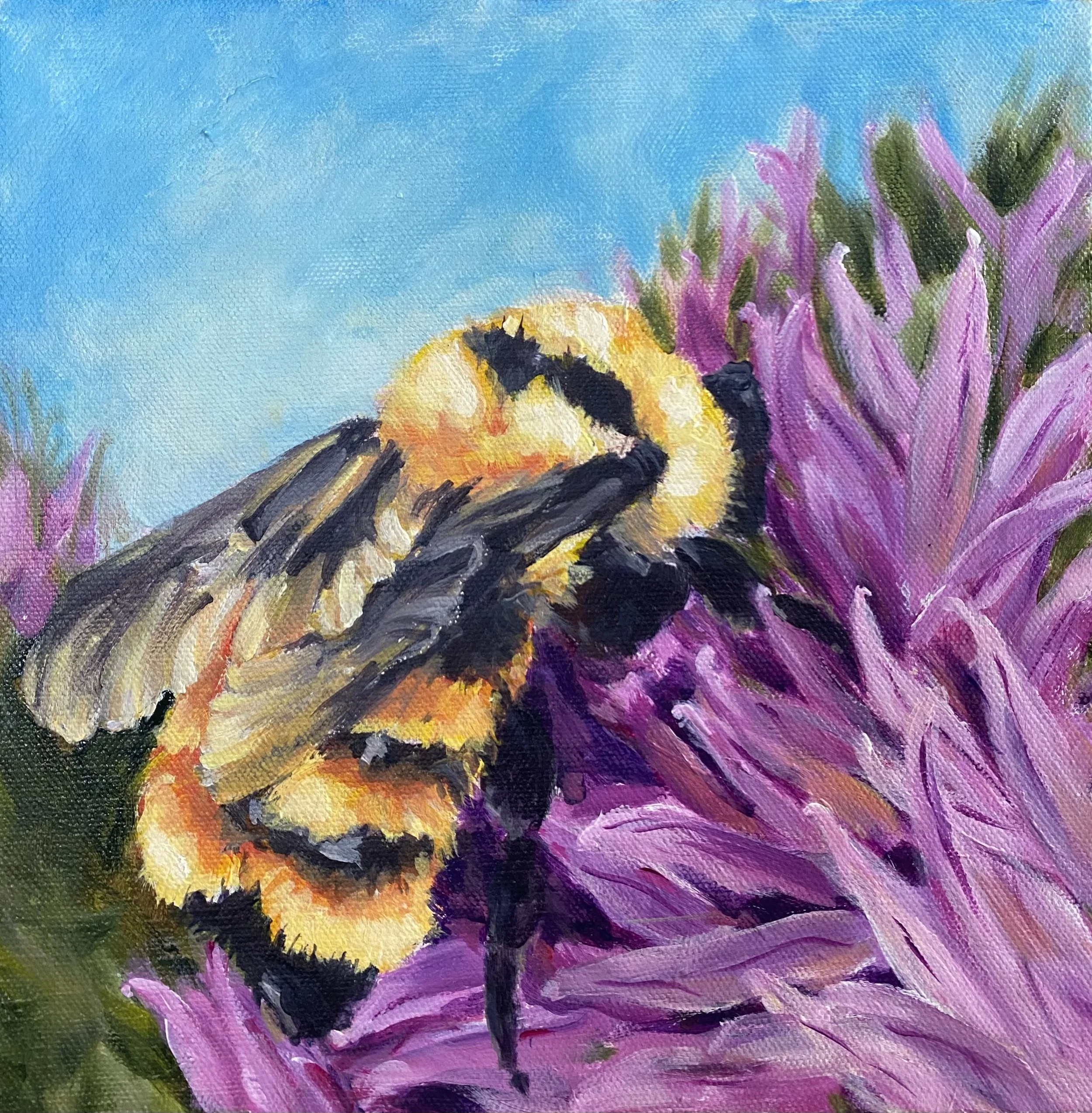A Quiet Persistence | 10x10" Acrylic on Gallery Depth  Canvas by Mavis Gauchier