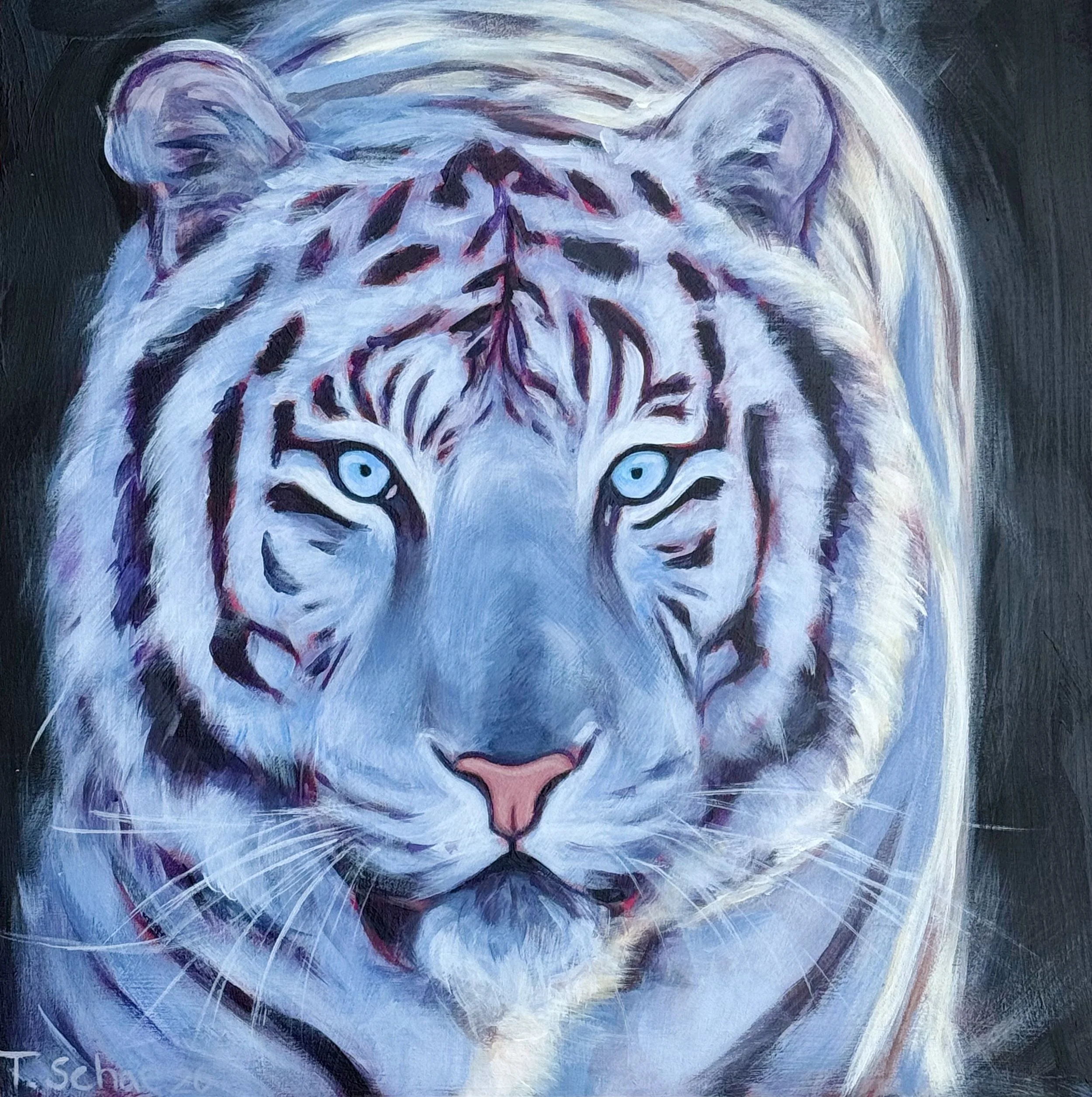 Strength | 10x10" Acrylic on Cradled Wood Panel by Tabitha Schae