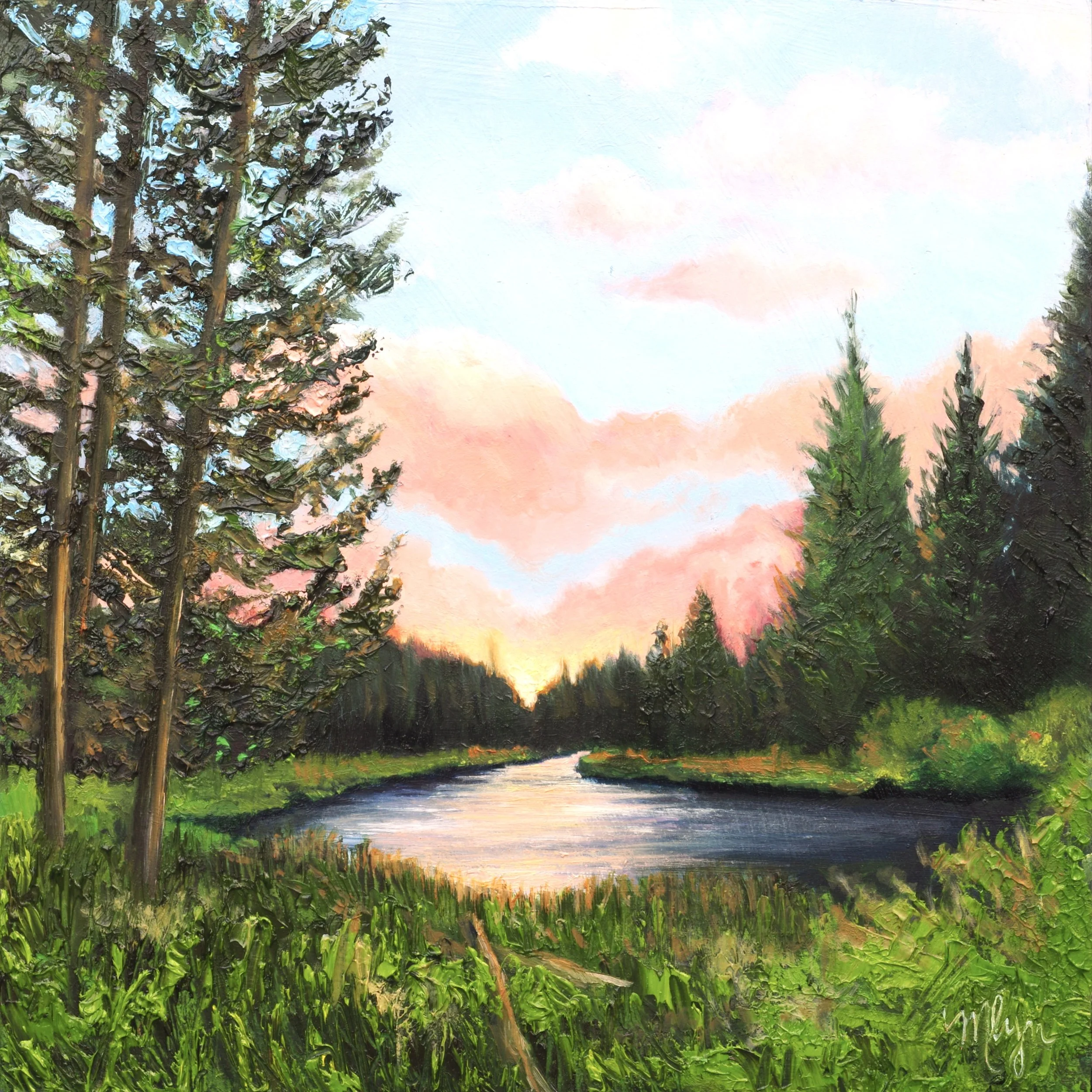 One to Remember | 10x10" Oil on Cradled Board by  MacKenzie Lyn