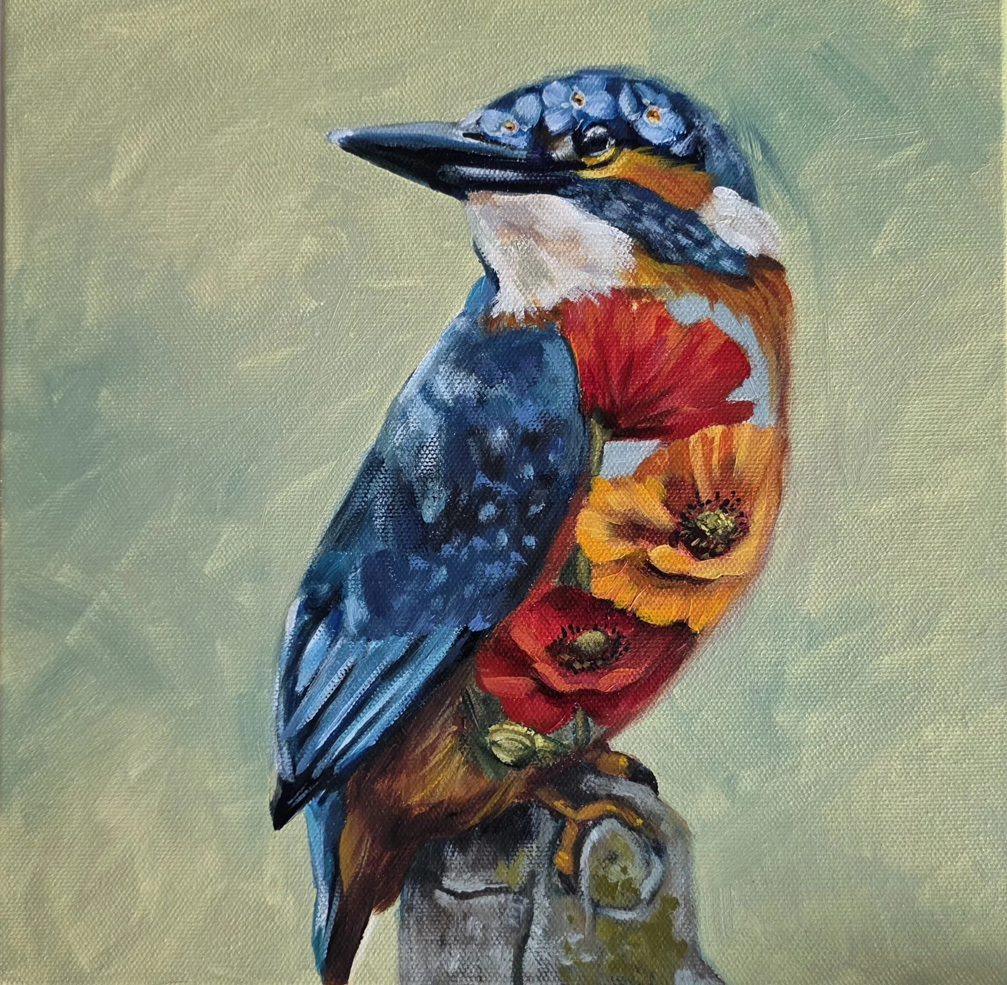 A Moments Rest | 10x10" Oil on Gallery Depth Canvas by Eleanor Birch