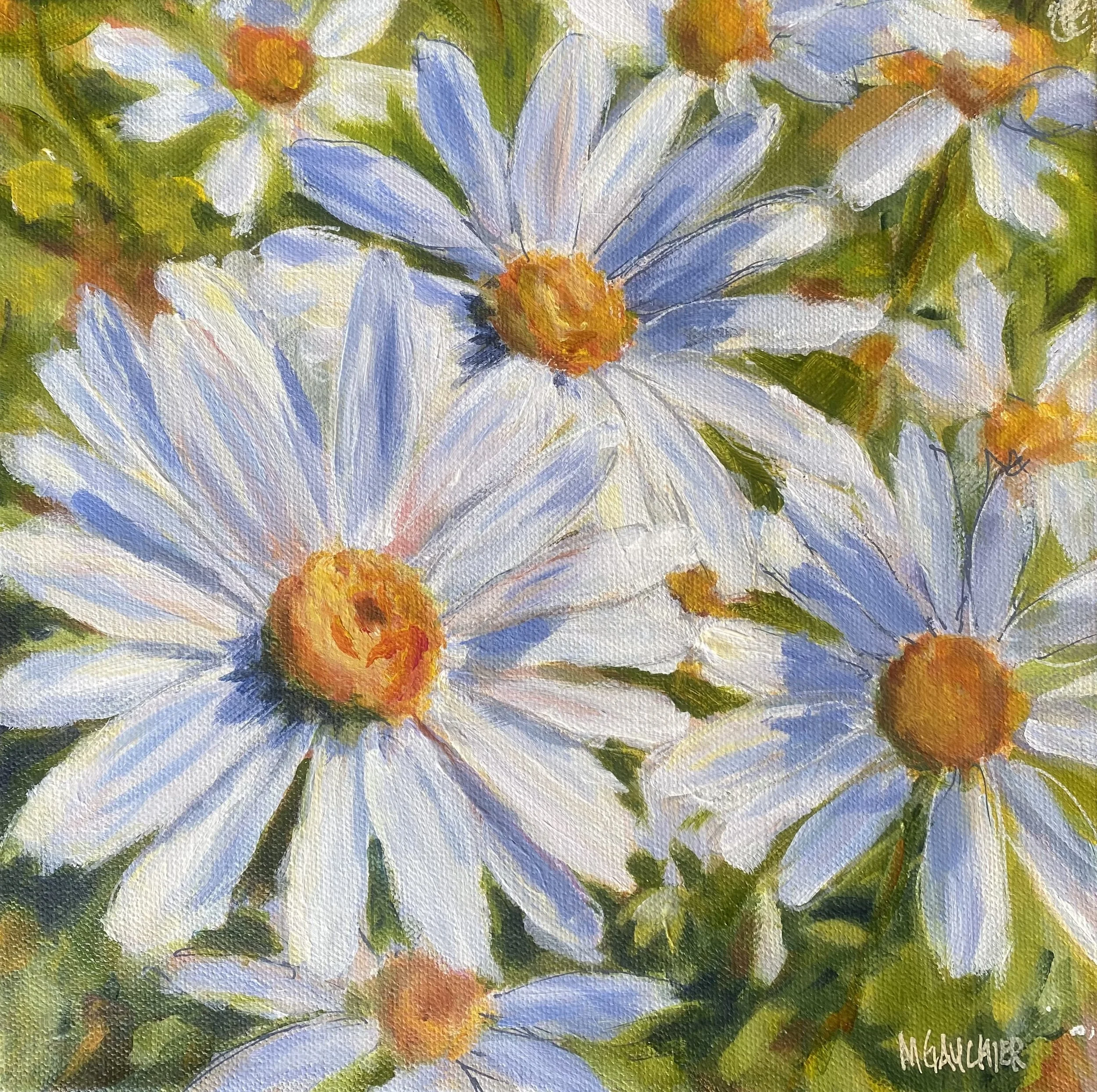 The Language of Light | 10x10" Acrylic on Gallery Depth Canvas by Mavis Gauchier