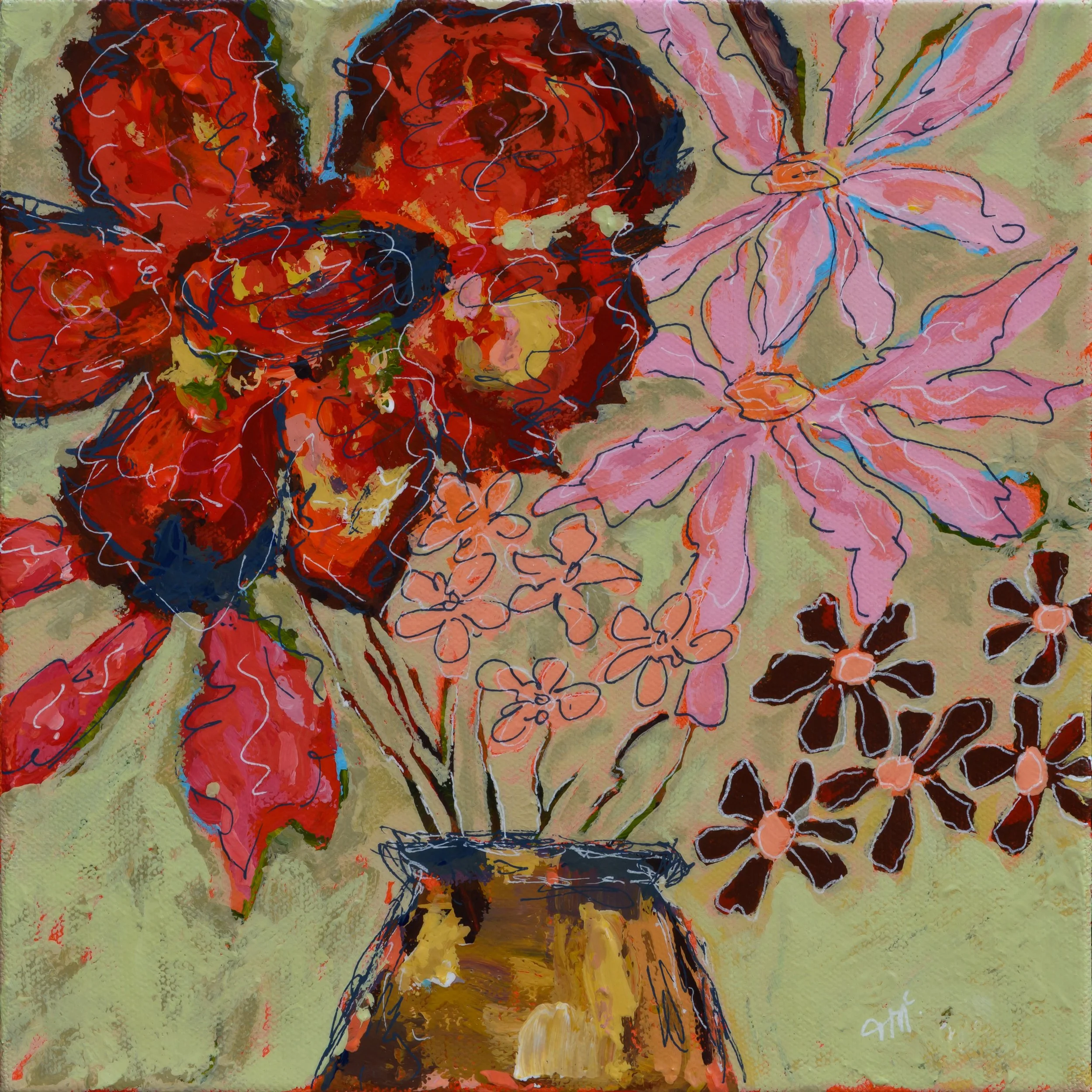 Sunday Morning | 10x10" Acrylic on Gallery Depth Canvas by Teresa McCallum