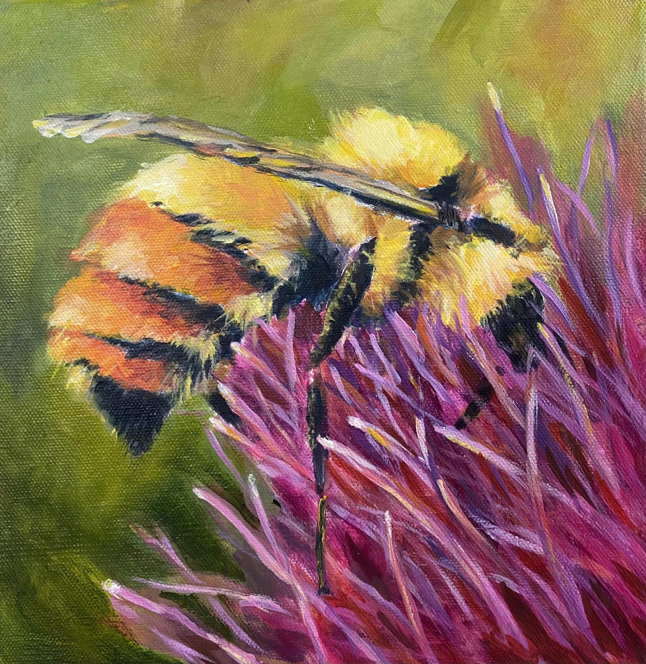 The Daily Devotion | 10x10" Acrylic on Gallery Depth Canvas by Mavis Gauchier