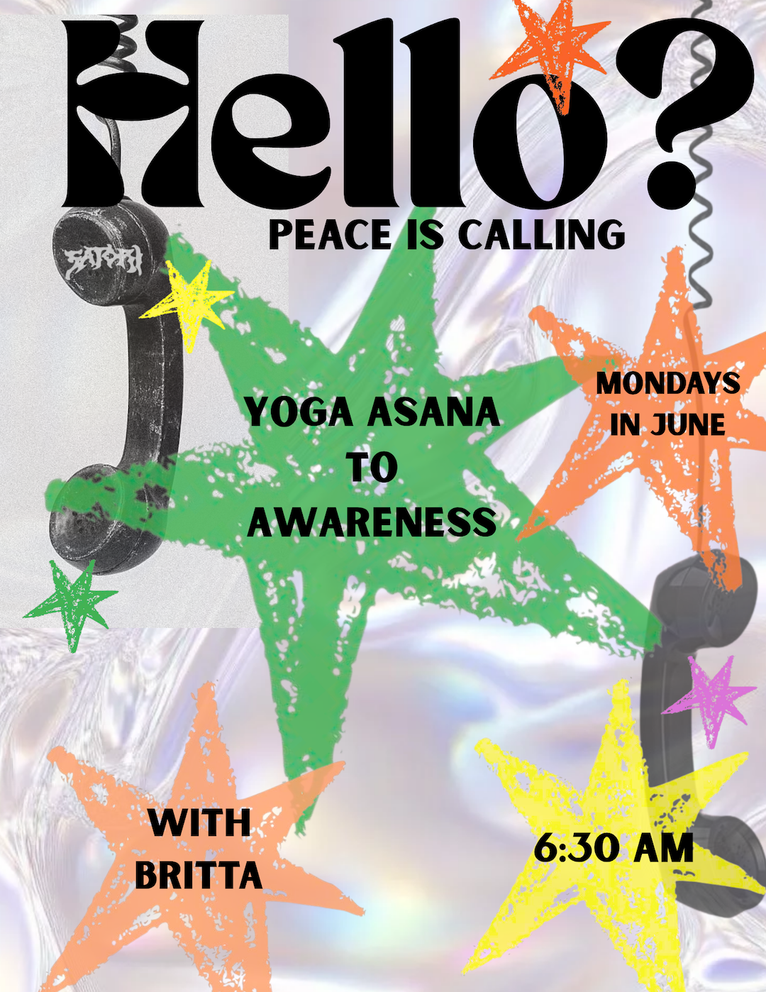 Yoga Asana to Awareness - Mondays in June 6:30am