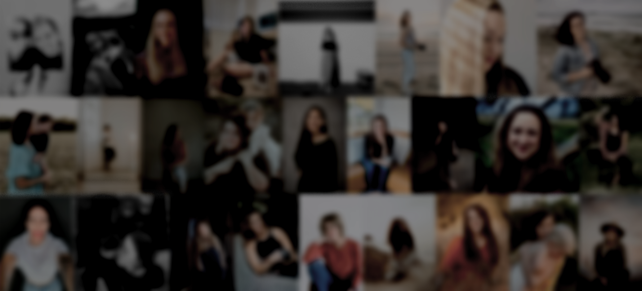 Bio pic montage of students and members within the Soulful Storytellers community