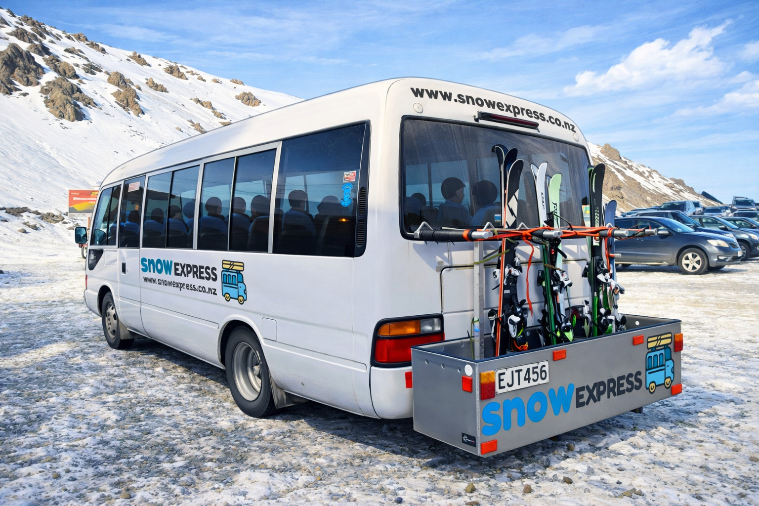 BOOK the Snow Express and Save on getting up to your favorite Mountain in Canterbury, New Zealand