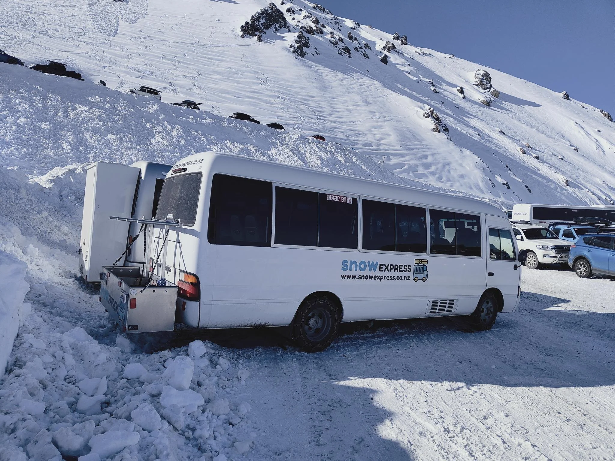 Snow Express at Mt Hutt, Canterbury, New Zealand