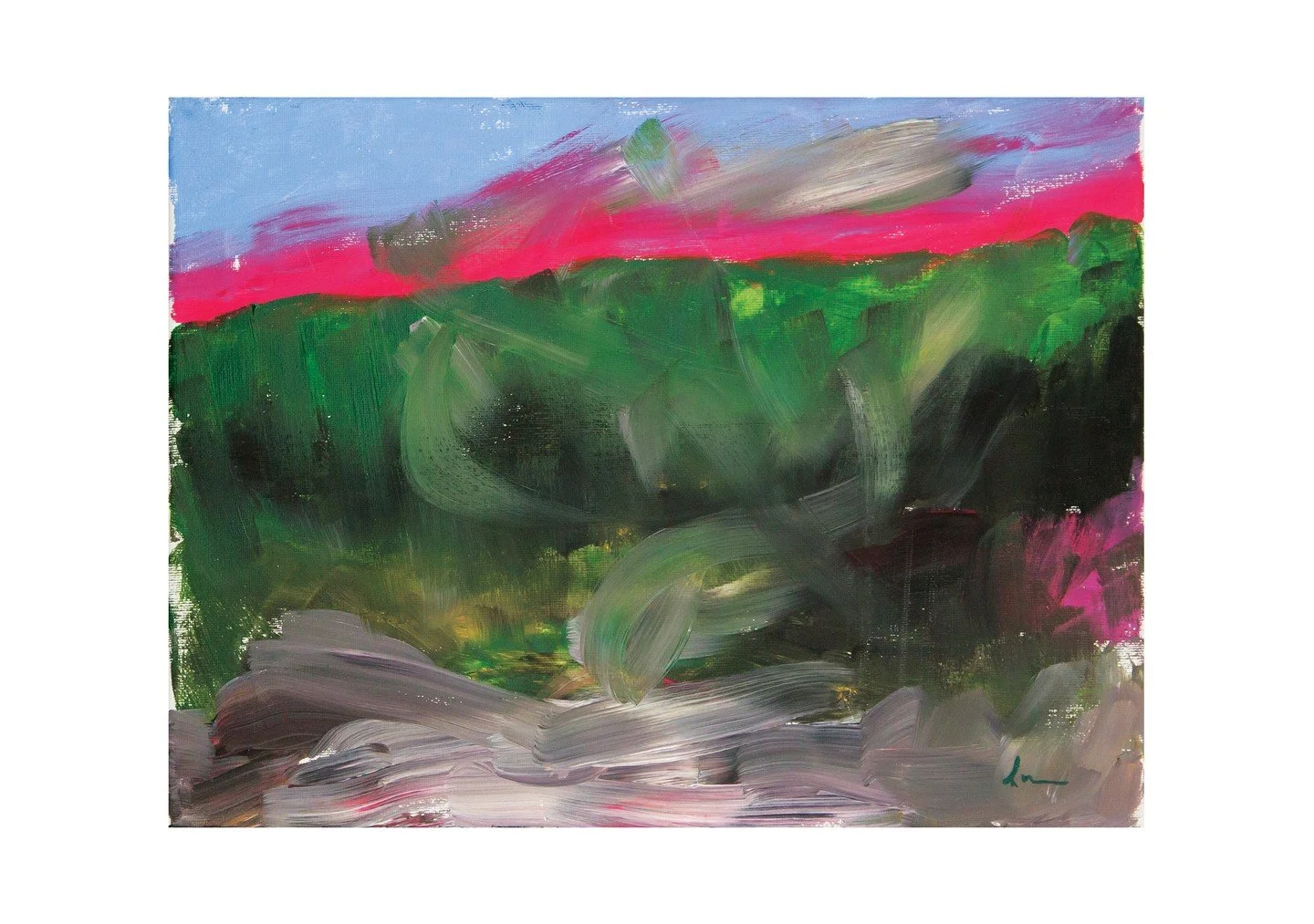 Jim Dixon⁠
Sunrise over a field (2025)⁠
Acrylic on Canvas⁠
16" x 12"⁠
⁠
I am trying out acrylics to see what I can do.⁠
⁠
Prints are available on our website- Link in Bio.⁠
______⁠
⁠
My Friend Dave is a community initiative that supports ma