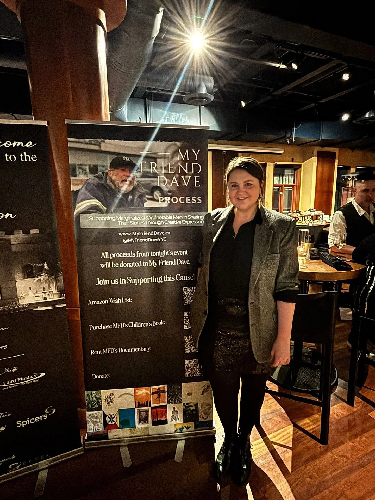 This year Process Color Print VERY generously invited MFD to be a part of their Christmas Party 😭&hearts;️🙏 

I was able to speak about the work we are doing at My Friend Dave and raise some money for our project! 

Thank you for the incredible eve