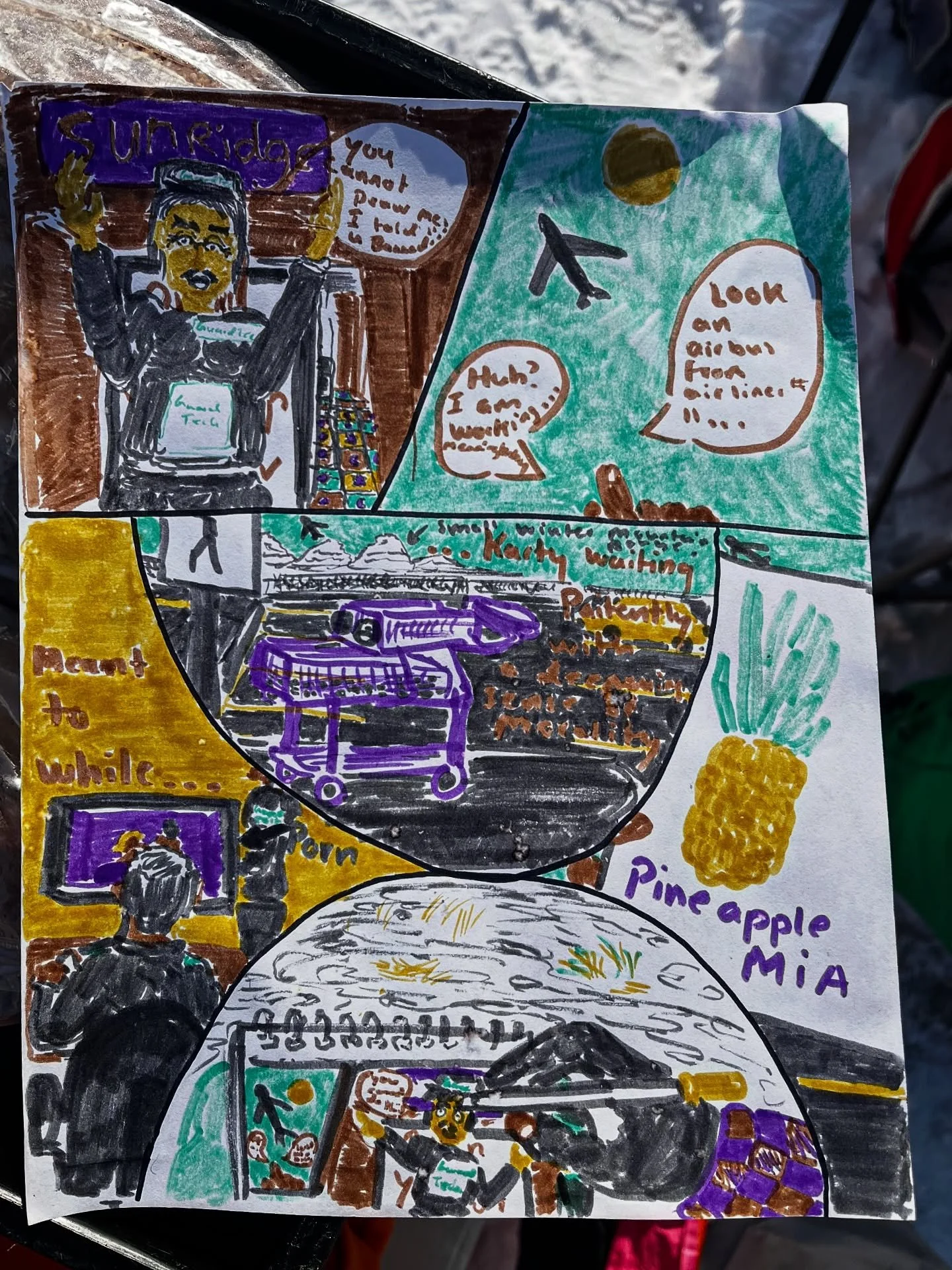 On Mondays we always have art supplies available for folks to use while they are hanging out at the park.

Sometimes there are art prompts and other times folks just grab materials and create what&rsquo;s on their hearts and minds.

Having a safe spa