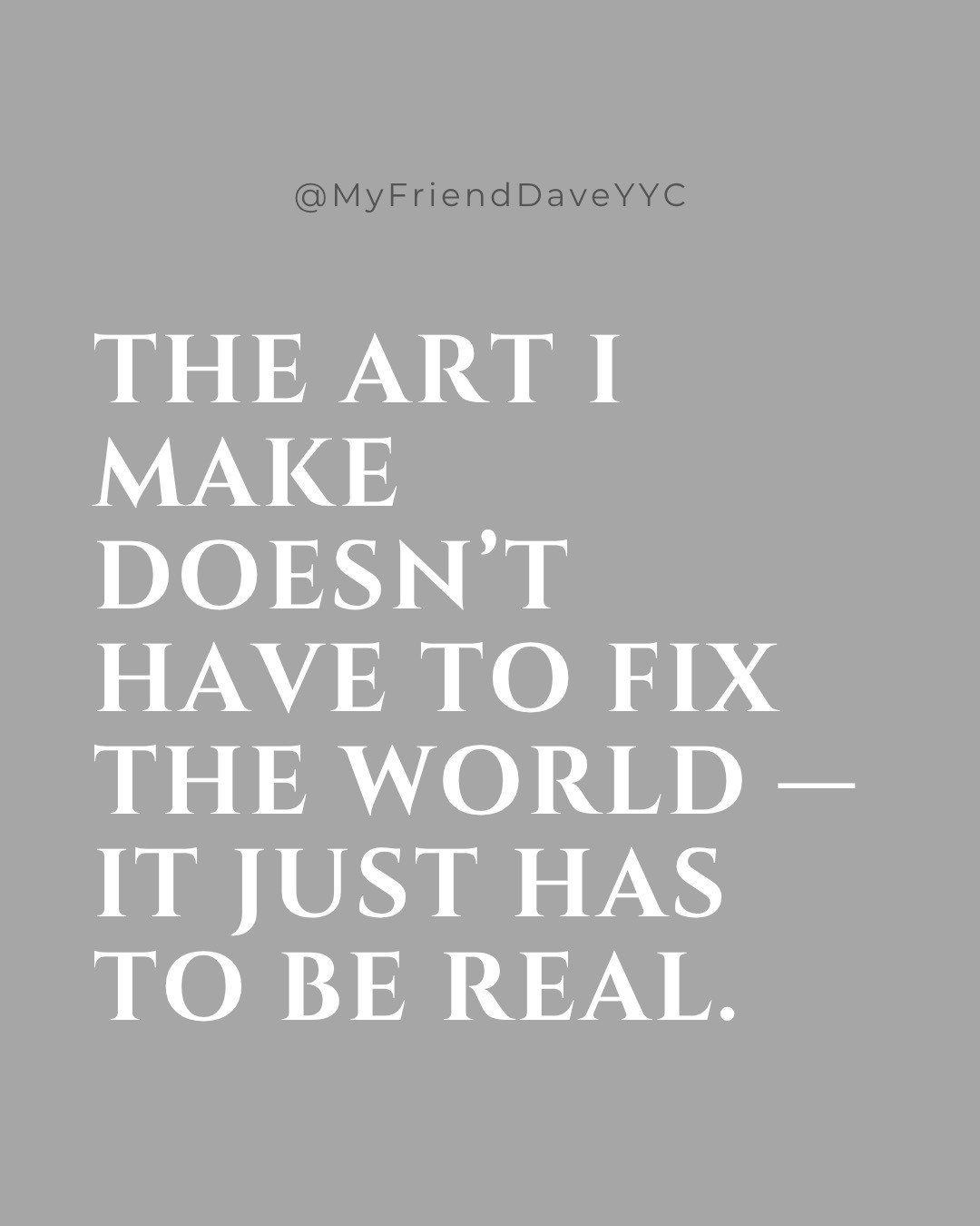 The art we create doesn&rsquo;t have to fix the world. It just has to be real. In honesty, there&rsquo;s healing.🌱
#HealingThroughArt #MyFriendDave