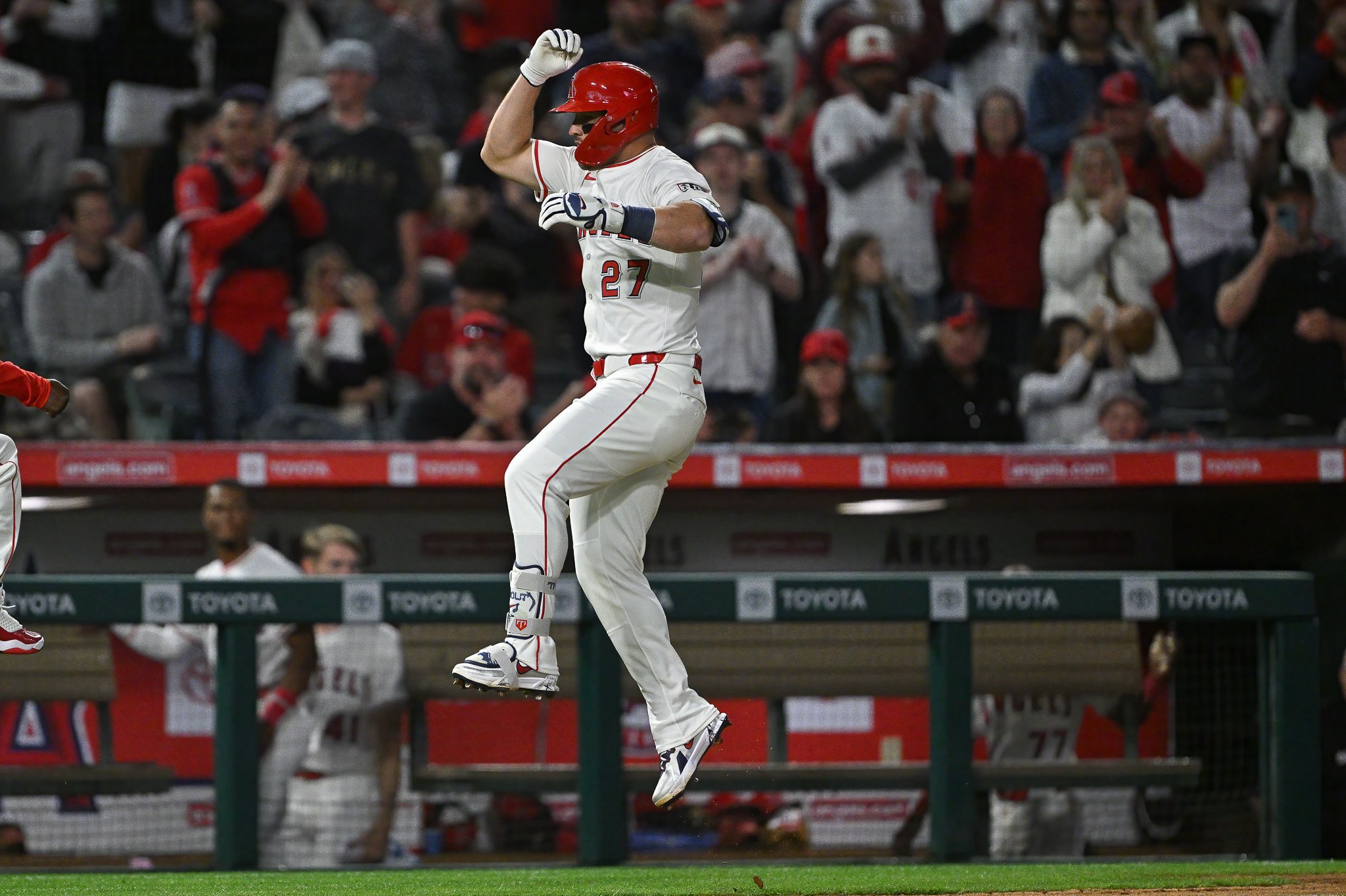 Mike Trout, Logan O’Hoppe Spark 7-Run Inning as Angels Crush Guardians 10-4