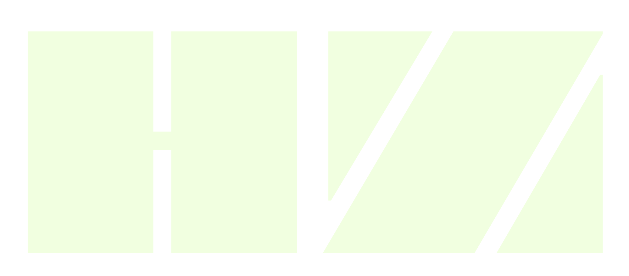 Geometric drawing of an outline square with sections divided by vertical, horizontal, and diagonal lines.