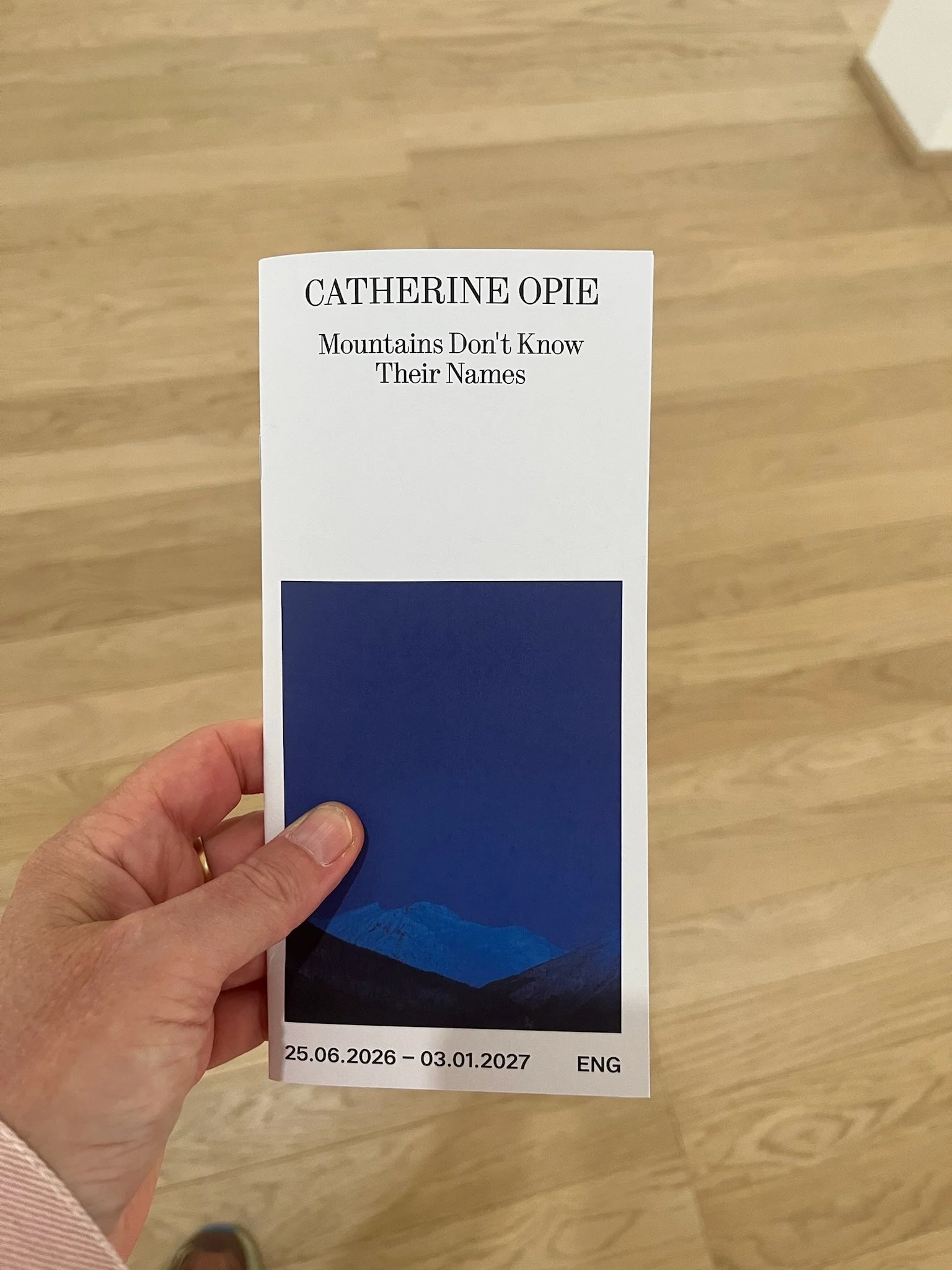 Exhibition brochure produced by the PoMo Museum, cover