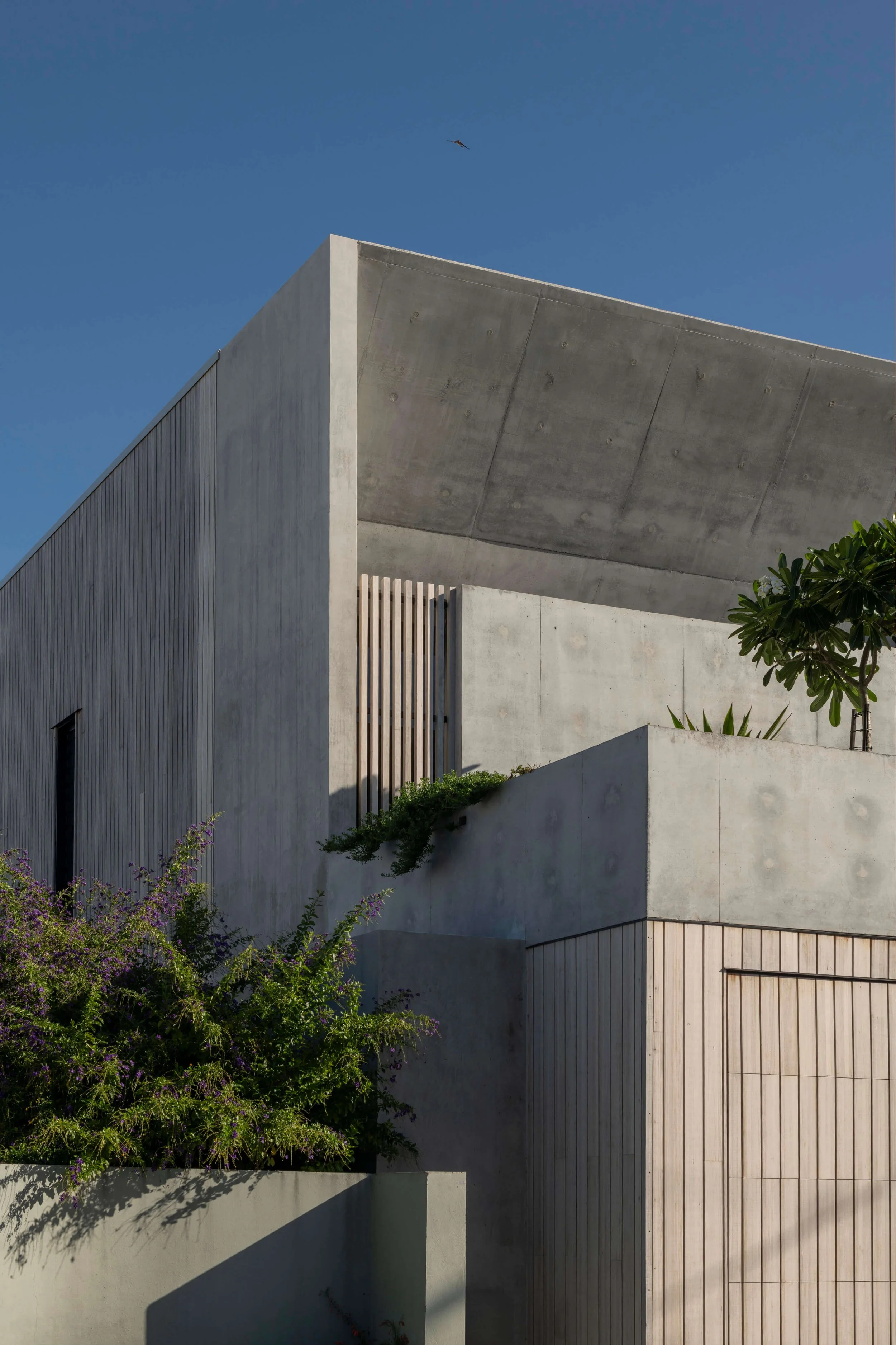 Akuna Laidlaw home East Brisbane - external. Interiors by Borgeaud Interiors.