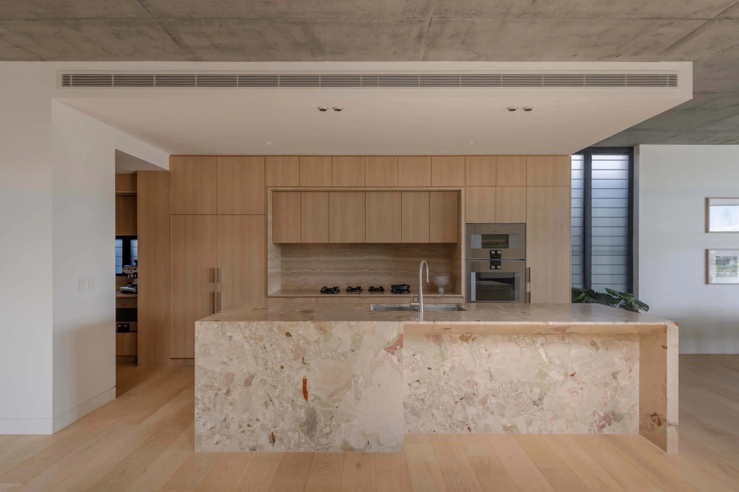 Akuna Laidlaw home East Brisbane - kitchen. Interiors by Borgeaud Interiors.