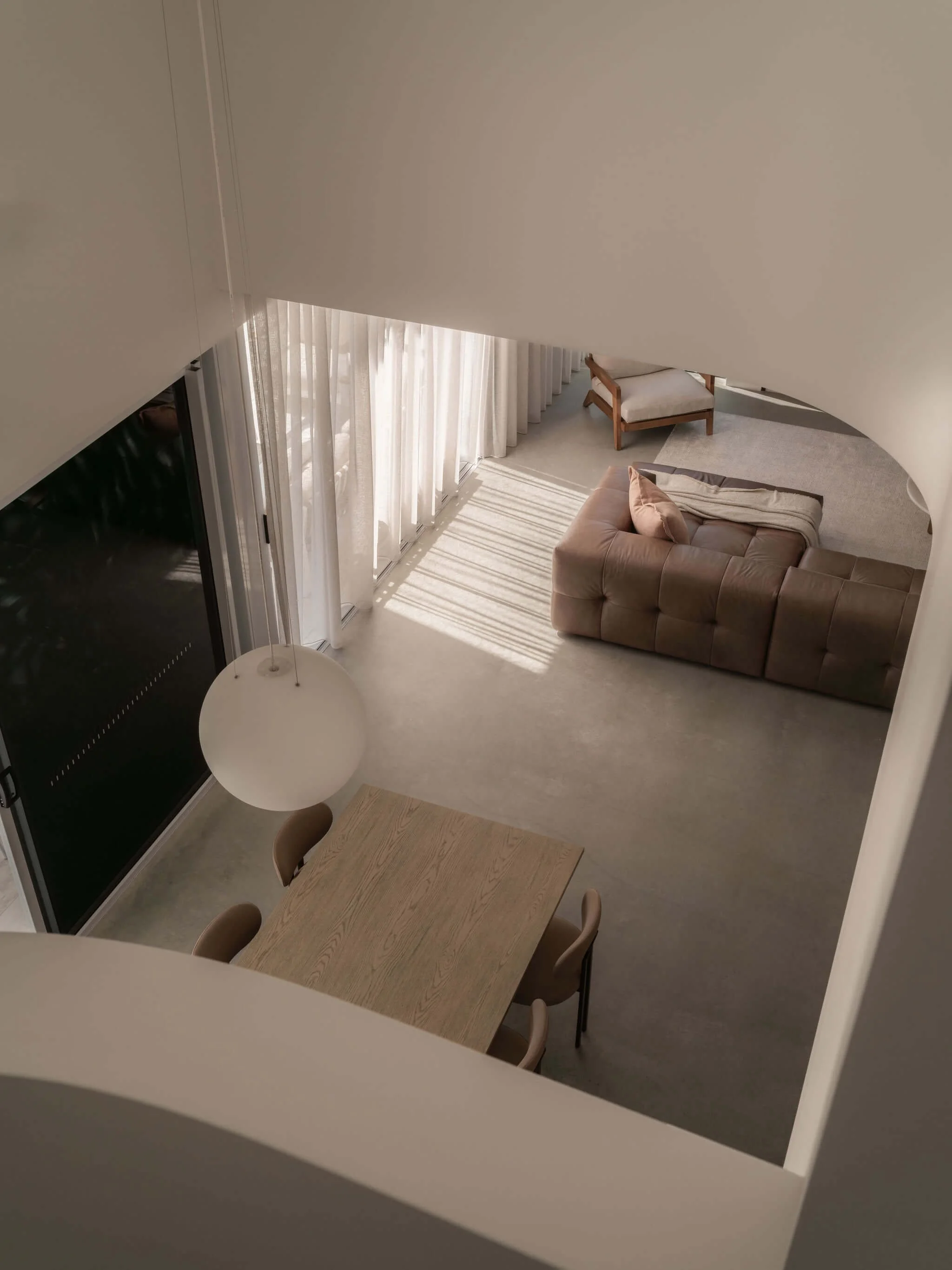 Parklane Place home Bulimba - mezzanine. Interiors by Borgeaud Interiors.