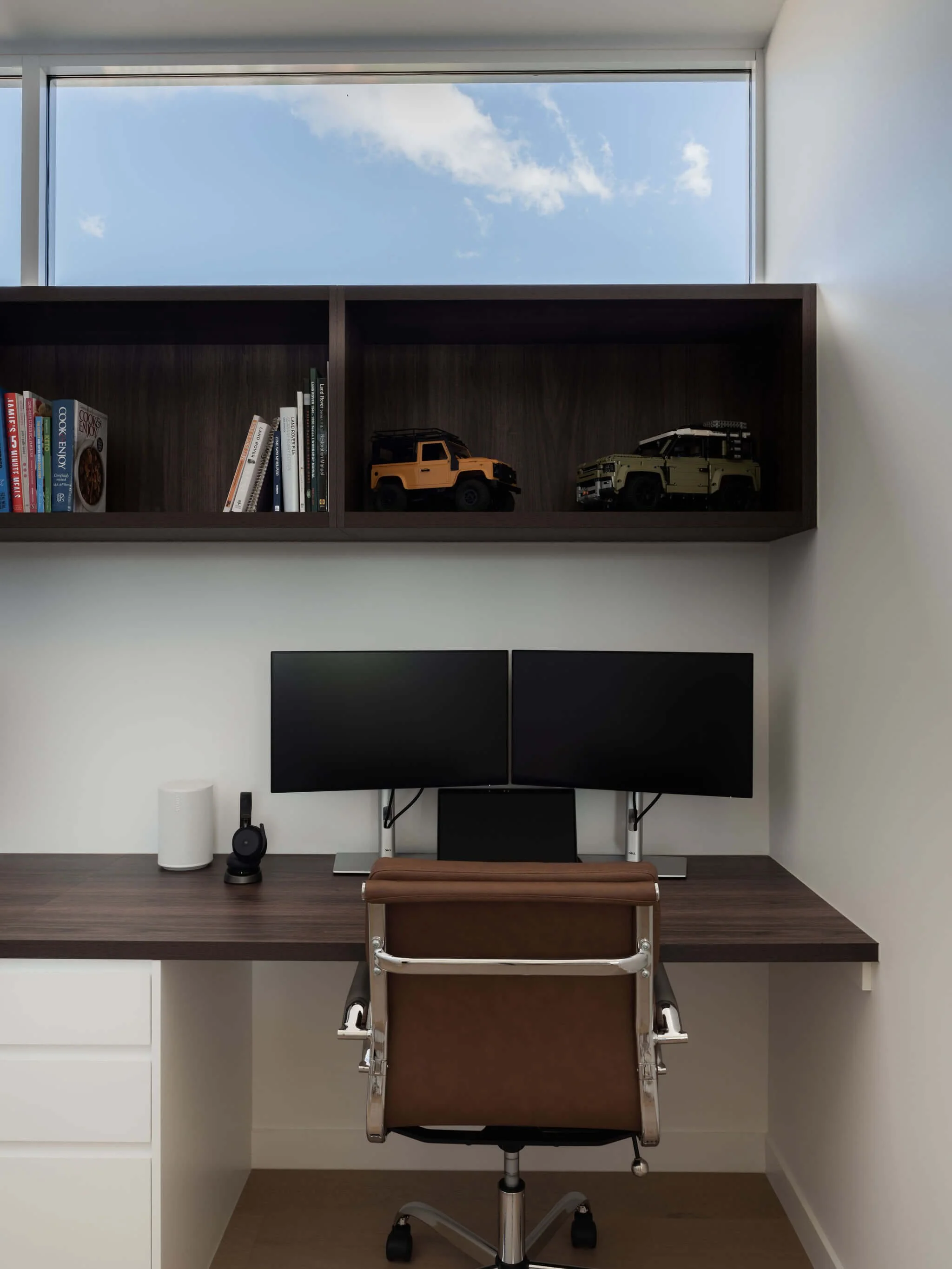 Parklane Place home Bulimba - study. Interiors by Borgeaud Interiors.