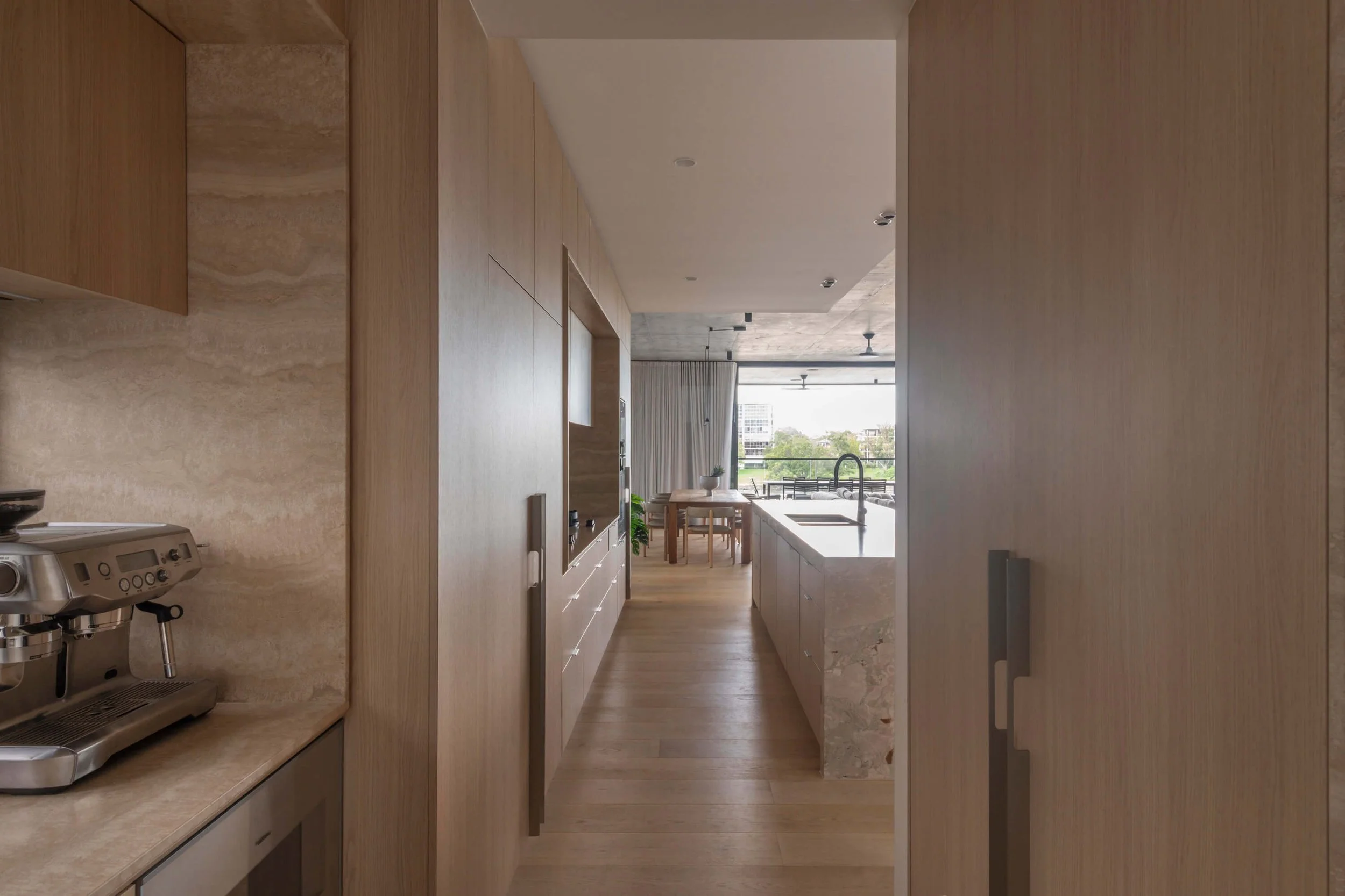 Akuna Laidlaw home East Brisbane - kitchen. Interiors by Borgeaud Interiors.