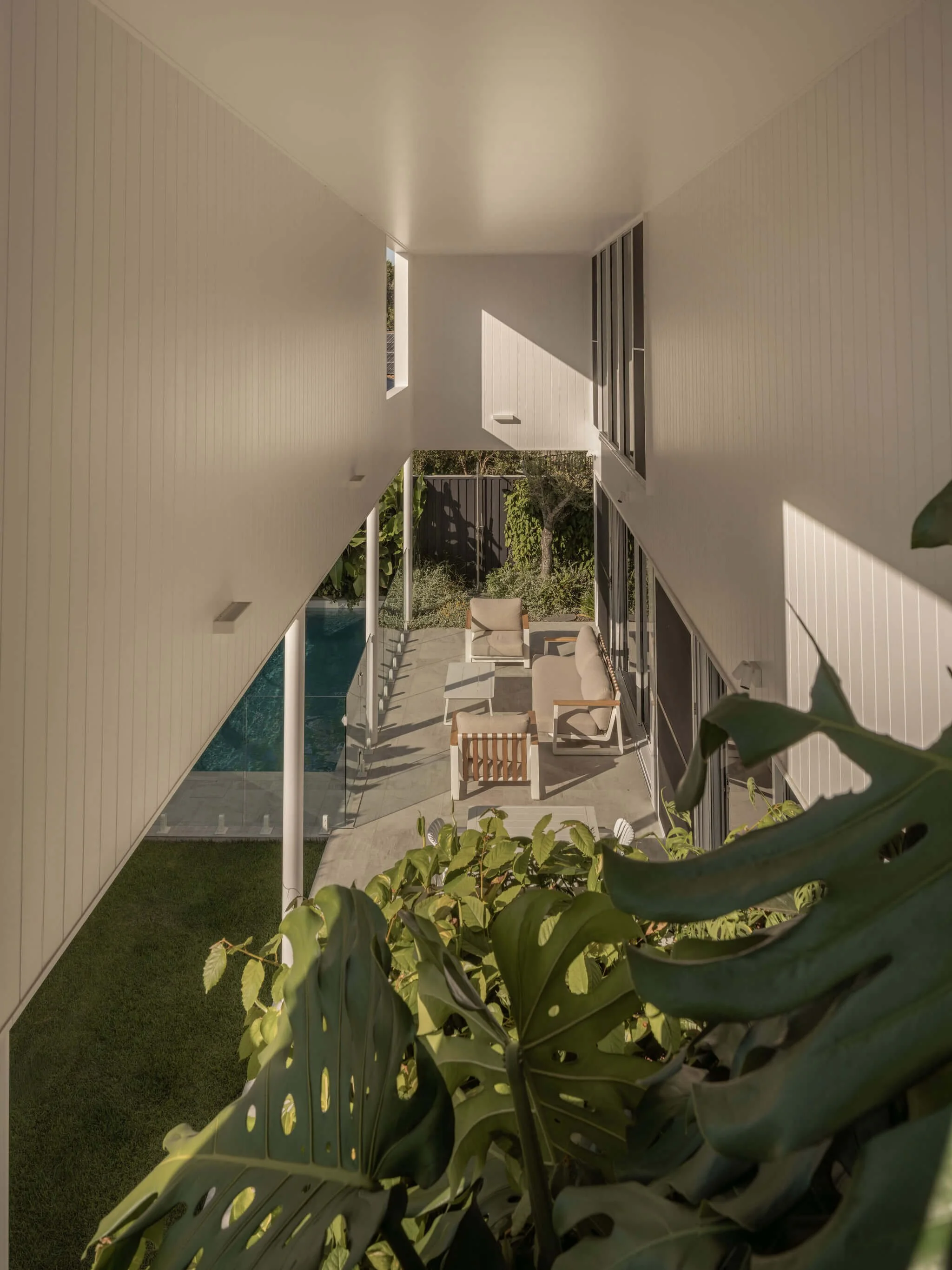 Parklane Place home Bulimba - mezzanine. Interiors by Borgeaud Interiors.