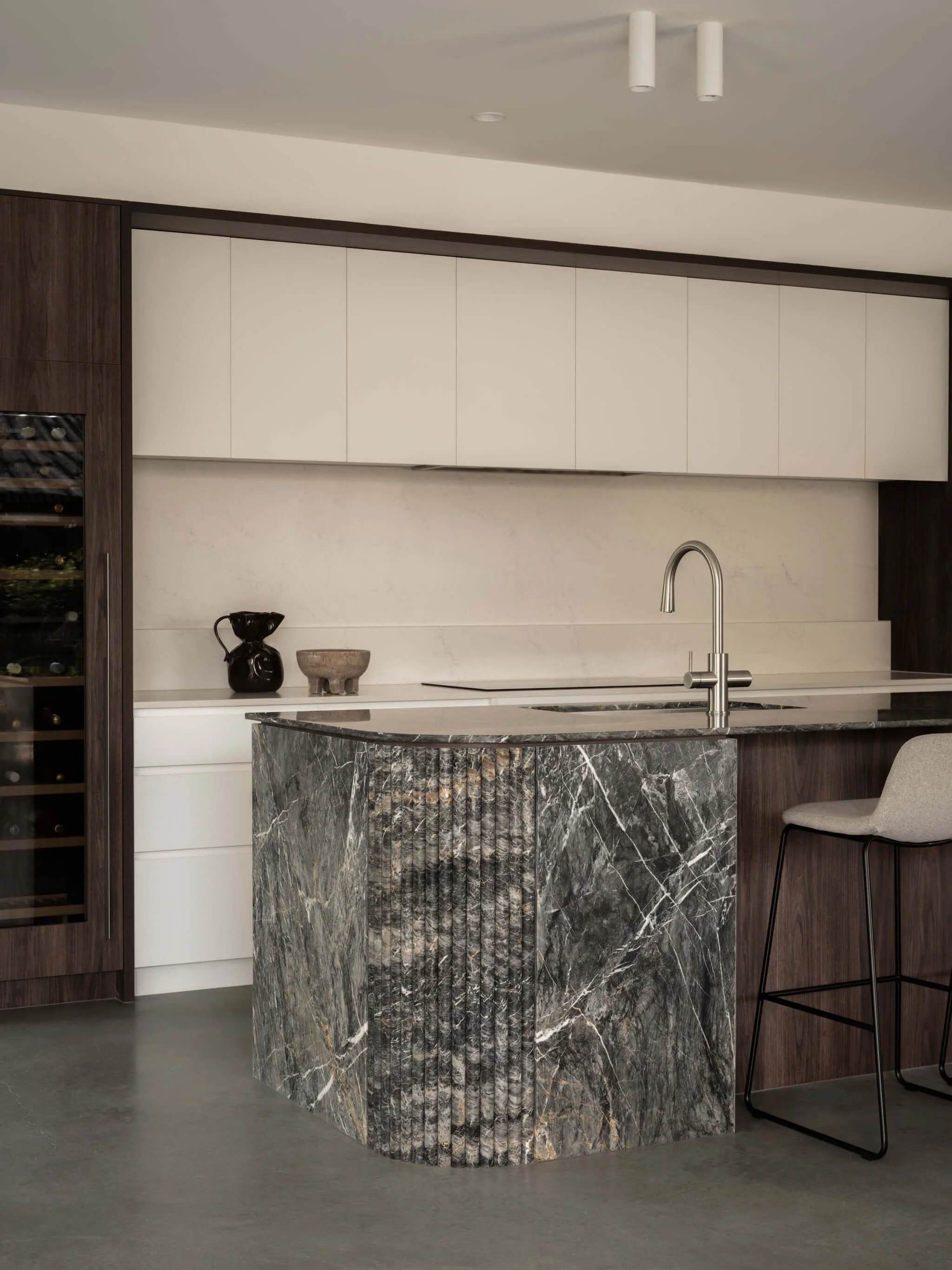 Parklane Place home Bulimba - kitchen. Interiors by Borgeaud Interiors.