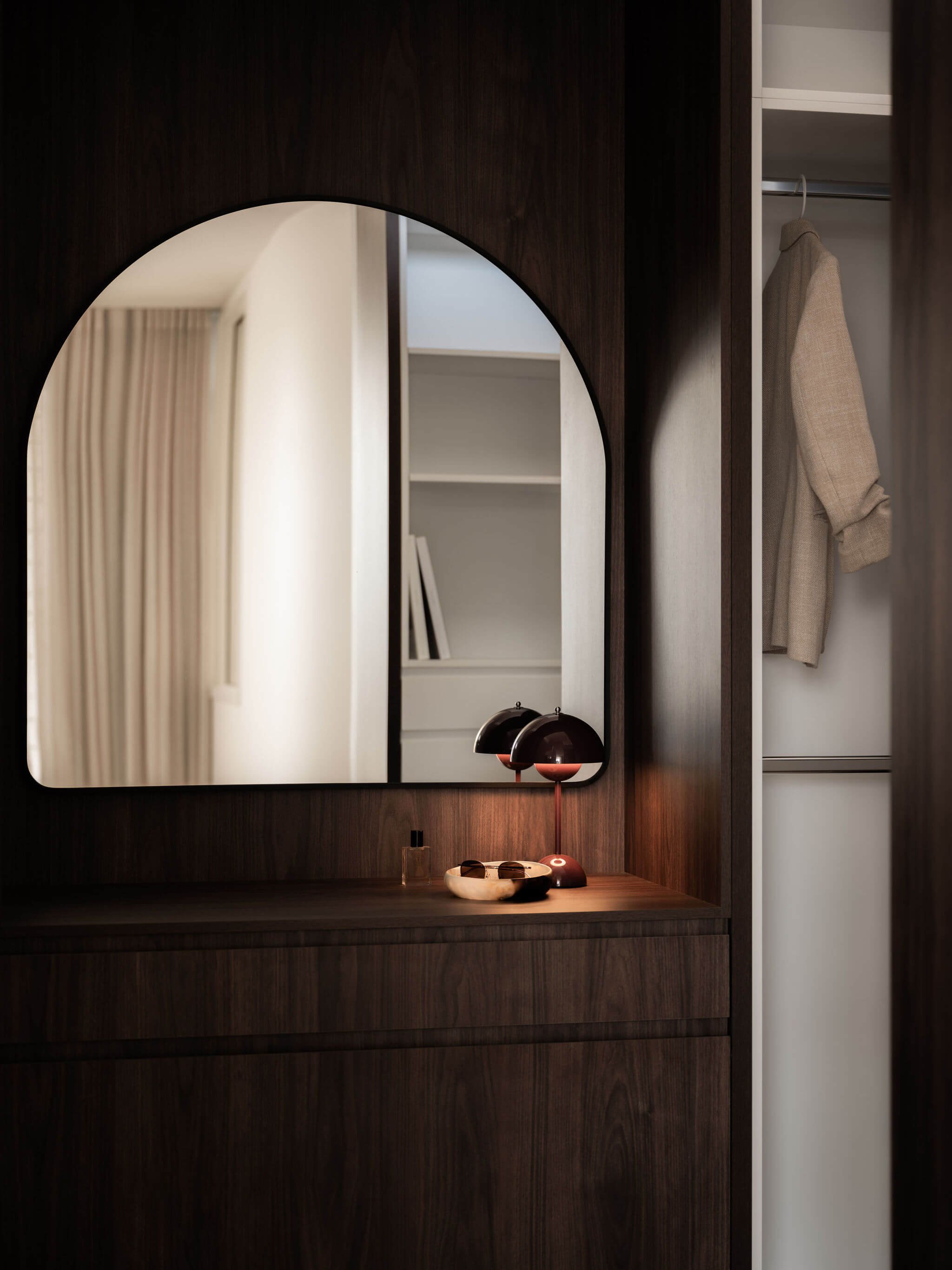 Parklane Place home Bulimba - ensuite. Interiors by Borgeaud Interiors.