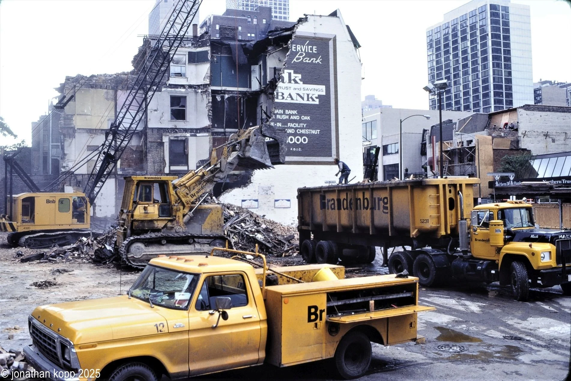 N. Michigan Ave. at Oak St, Site Demo, 1981