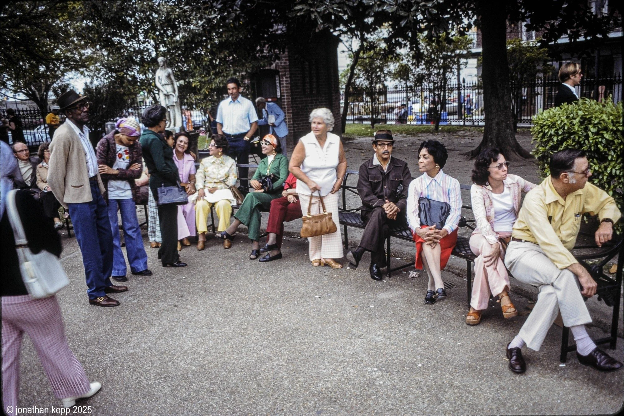 Sunday in Jackson Square in New Orleans, 1977