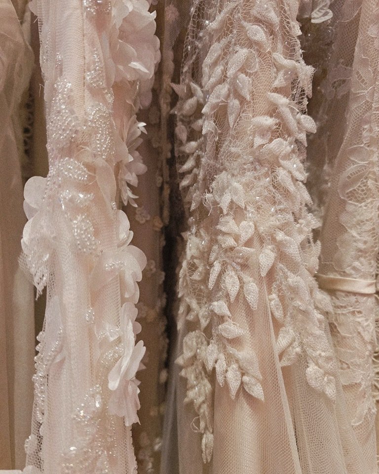 These beauties! You're invited to try gowns from our beautiful collection. Enjoy a free consultation in the relaxed and friendly atmosphere of our studio, get expert advice, and enjoy exploring what will best suit your figure, colouring, and style. B
